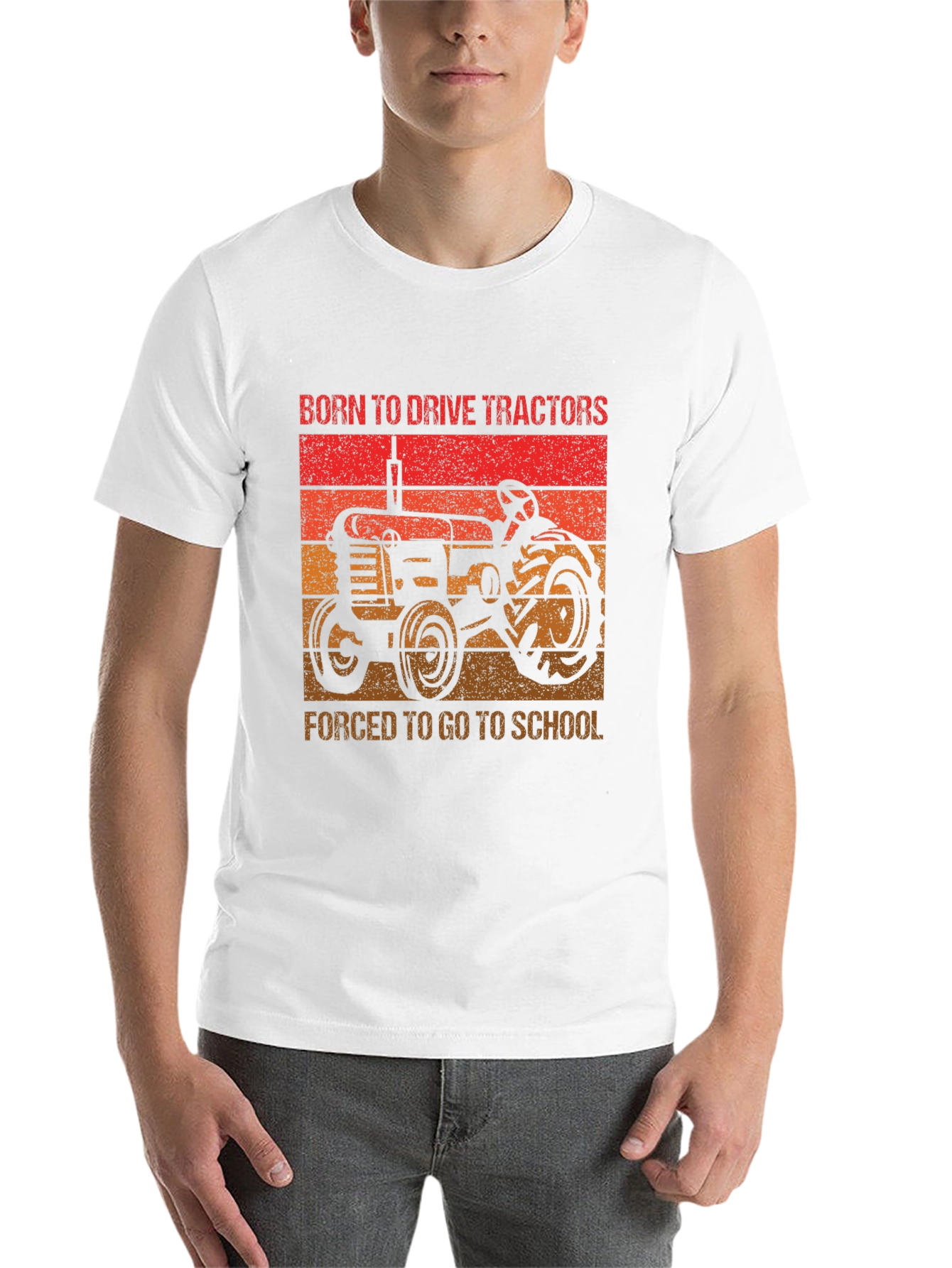 Born to Drive Tractors Graphic Tee - 14