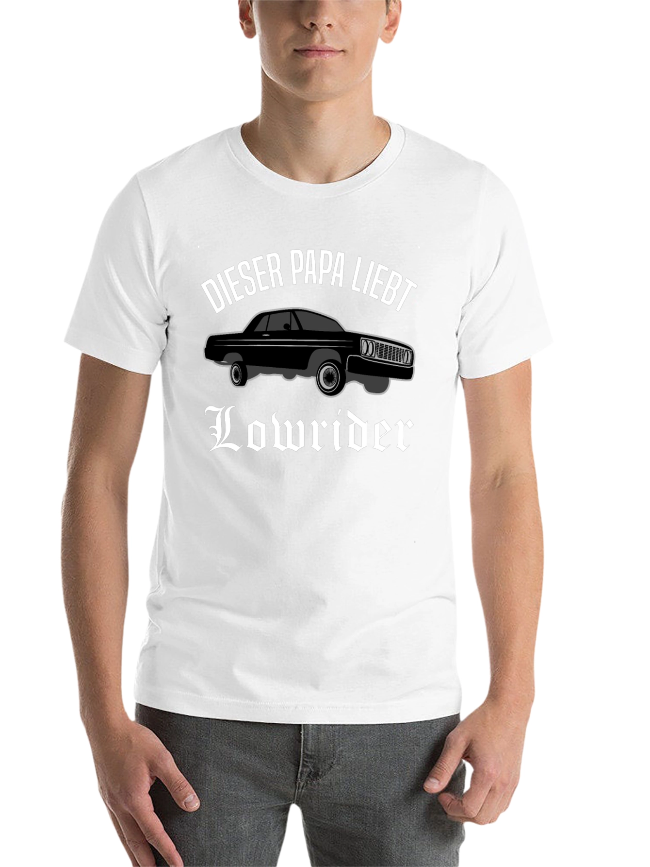 Black Lowrider Dad T-Shirt - Black Car Lover Tee view 14