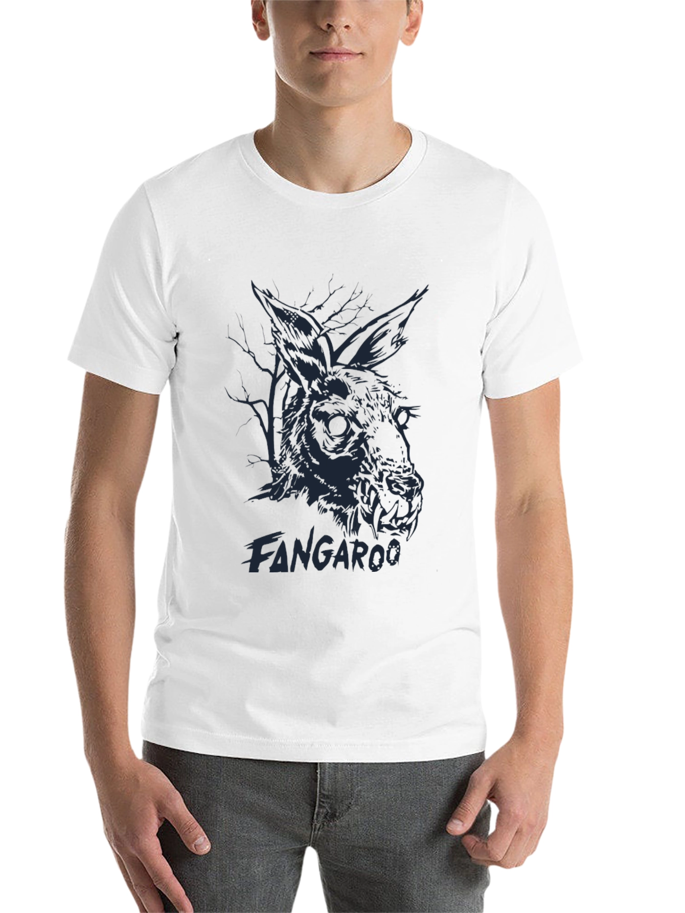 Black Fangaroo Graphic T-Shirt view 14