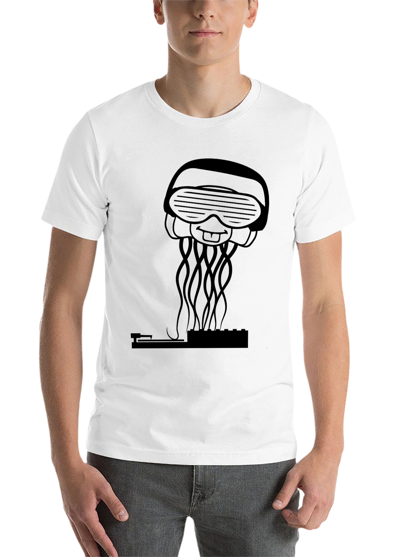 Black DJ Jellyfish Graphic Tee view 14