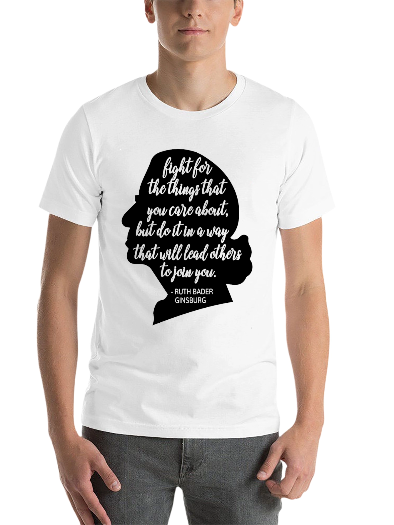 Black Ruth Bader Ginsburg Quote T-Shirt view 14