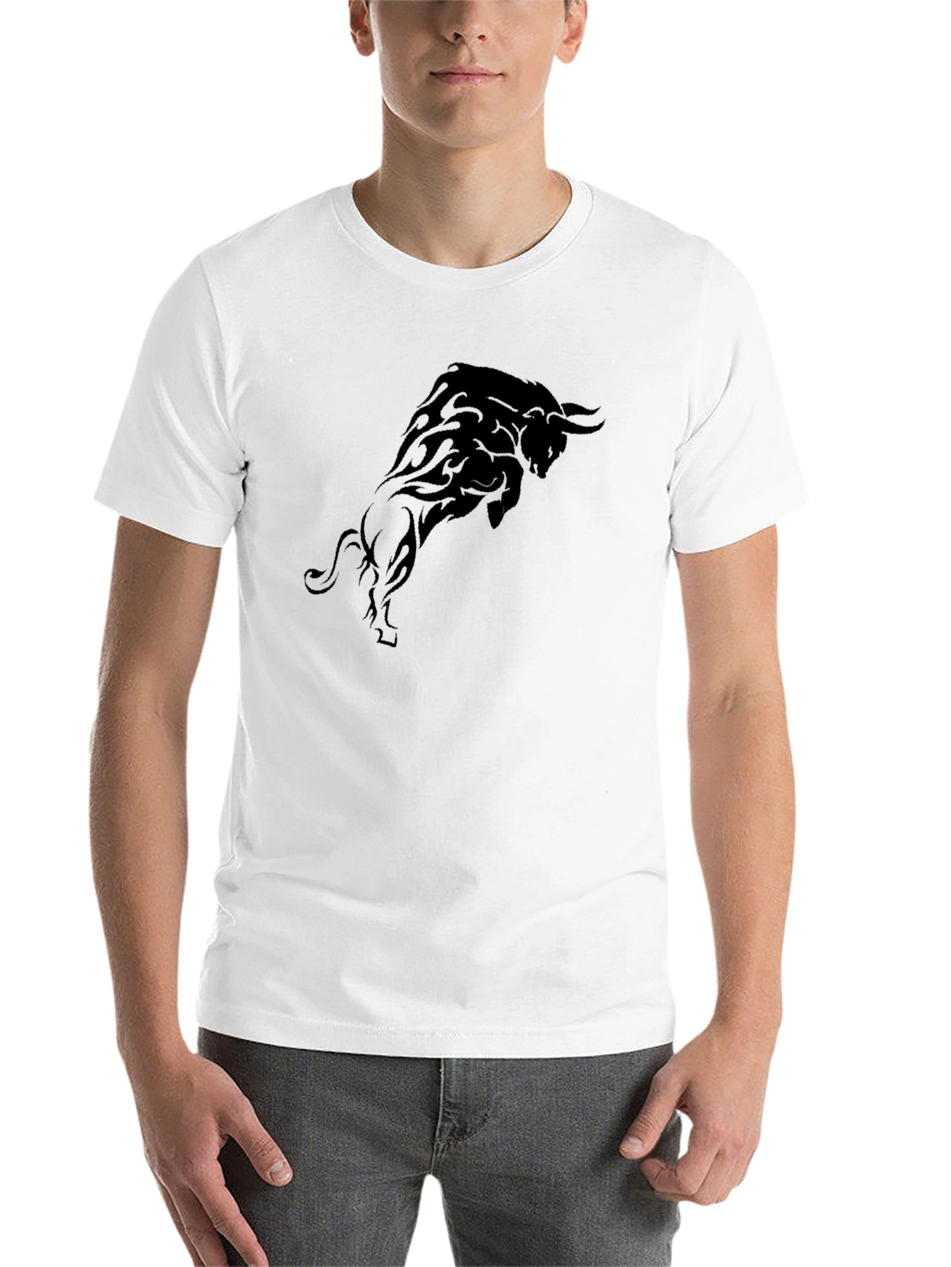 Black Black Bull Graphic T-Shirt - Bold Statement Tee view 14