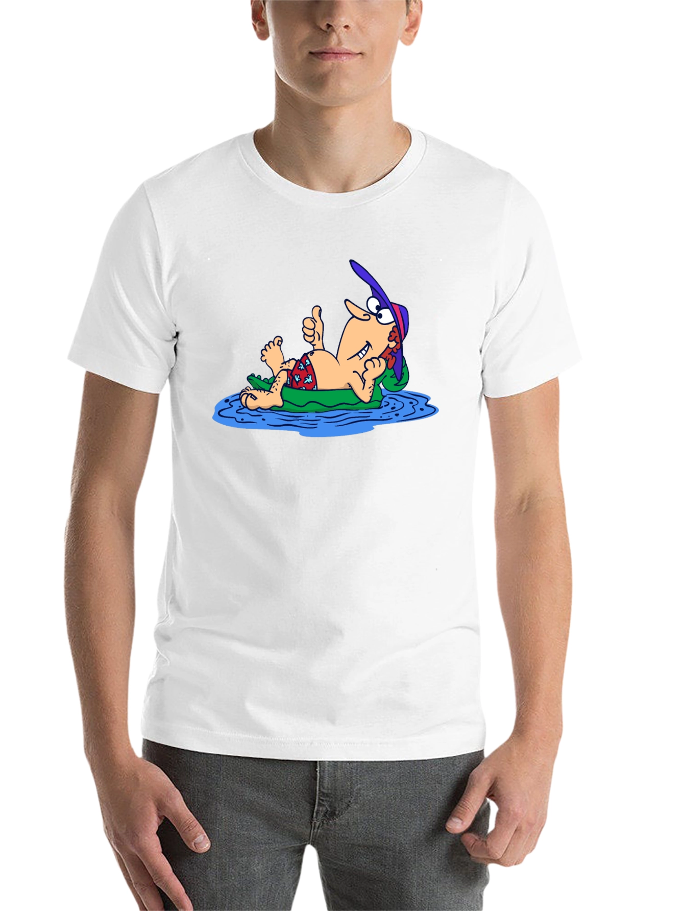 Black Funny Cartoon Relaxing T-Shirt view 14