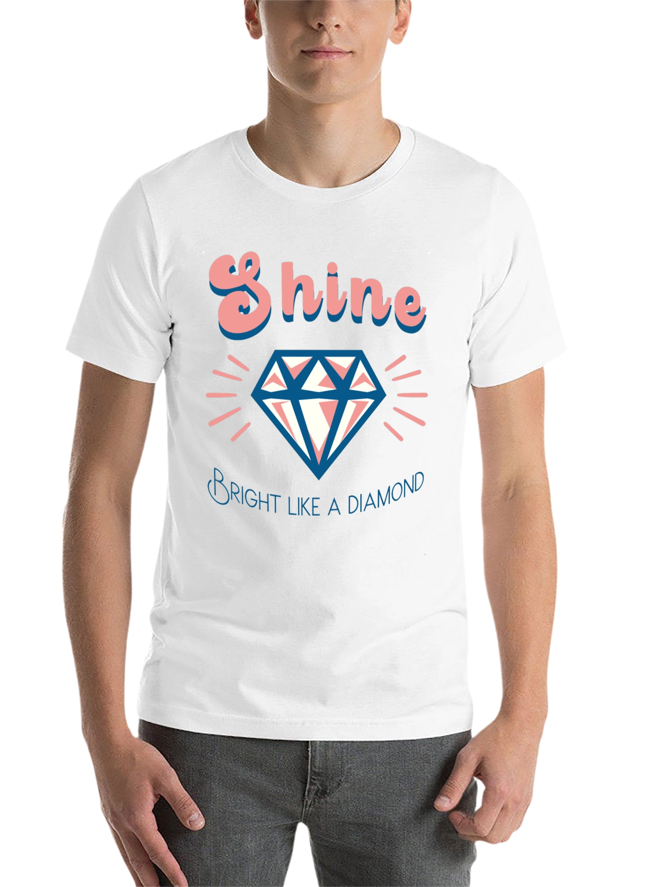 Black Shine Bright Like a Diamond T-Shirt view 14