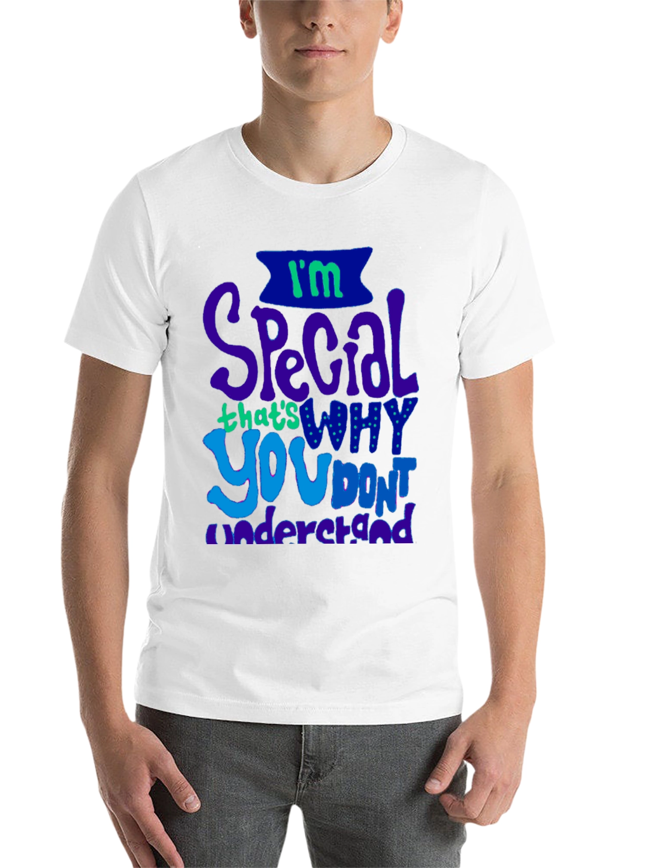 Black I'm Special T-Shirt view 14
