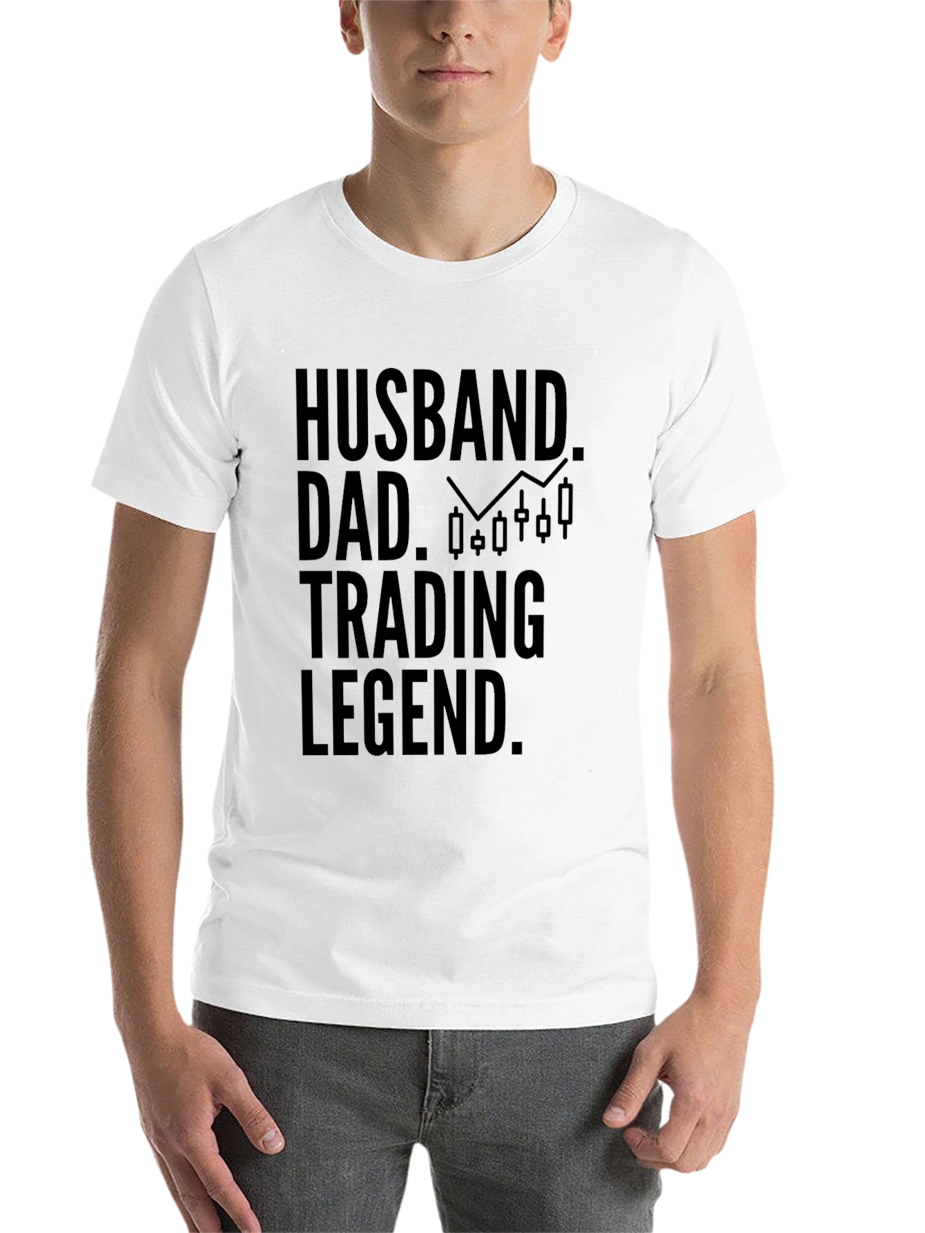 Black Husband Dad Trading Legend T-Shirt - Gift for Trader view 14