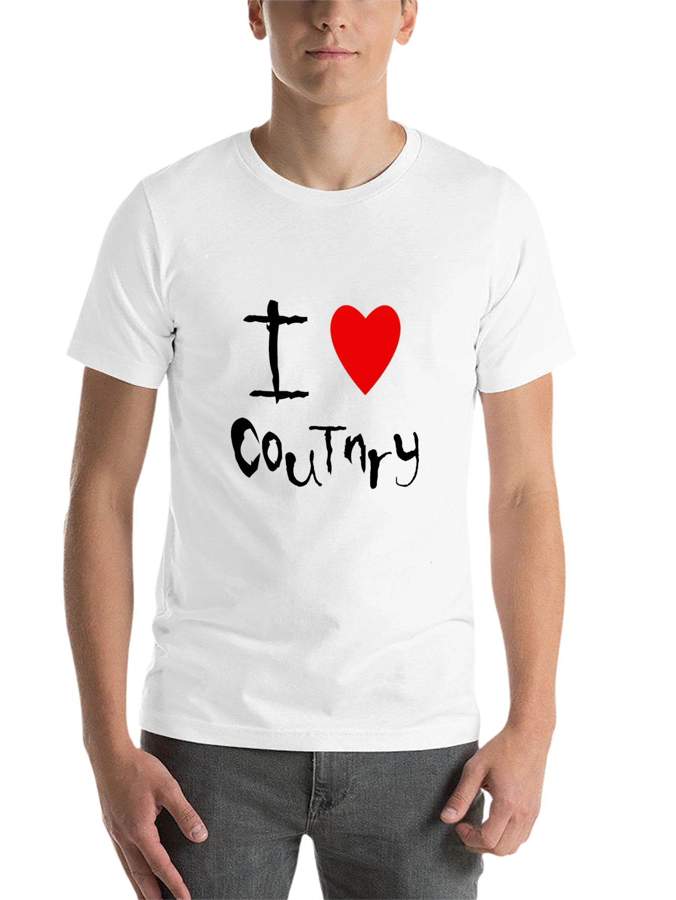 Black I Heart Country T-Shirt - Black view 14