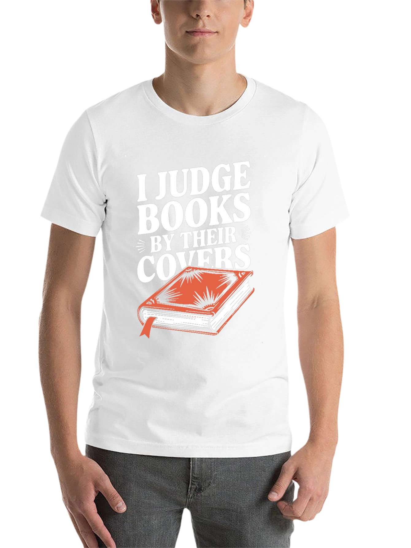 Black I Judge Books By Their Covers T-Shirt view 14