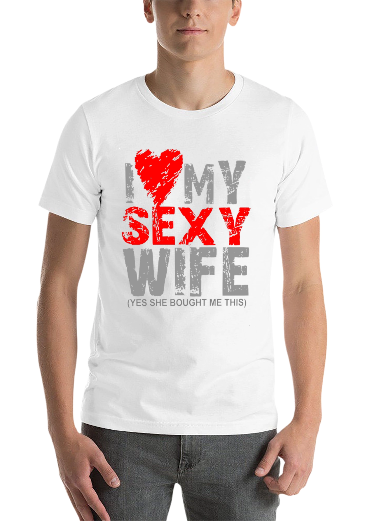 Black I Love My Sexy Wife Graphic T-Shirt view 14
