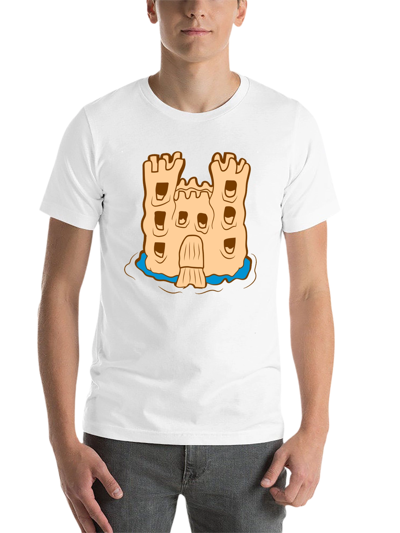 Black Sandcastle Graphic Tee - Beach Vibes view 14