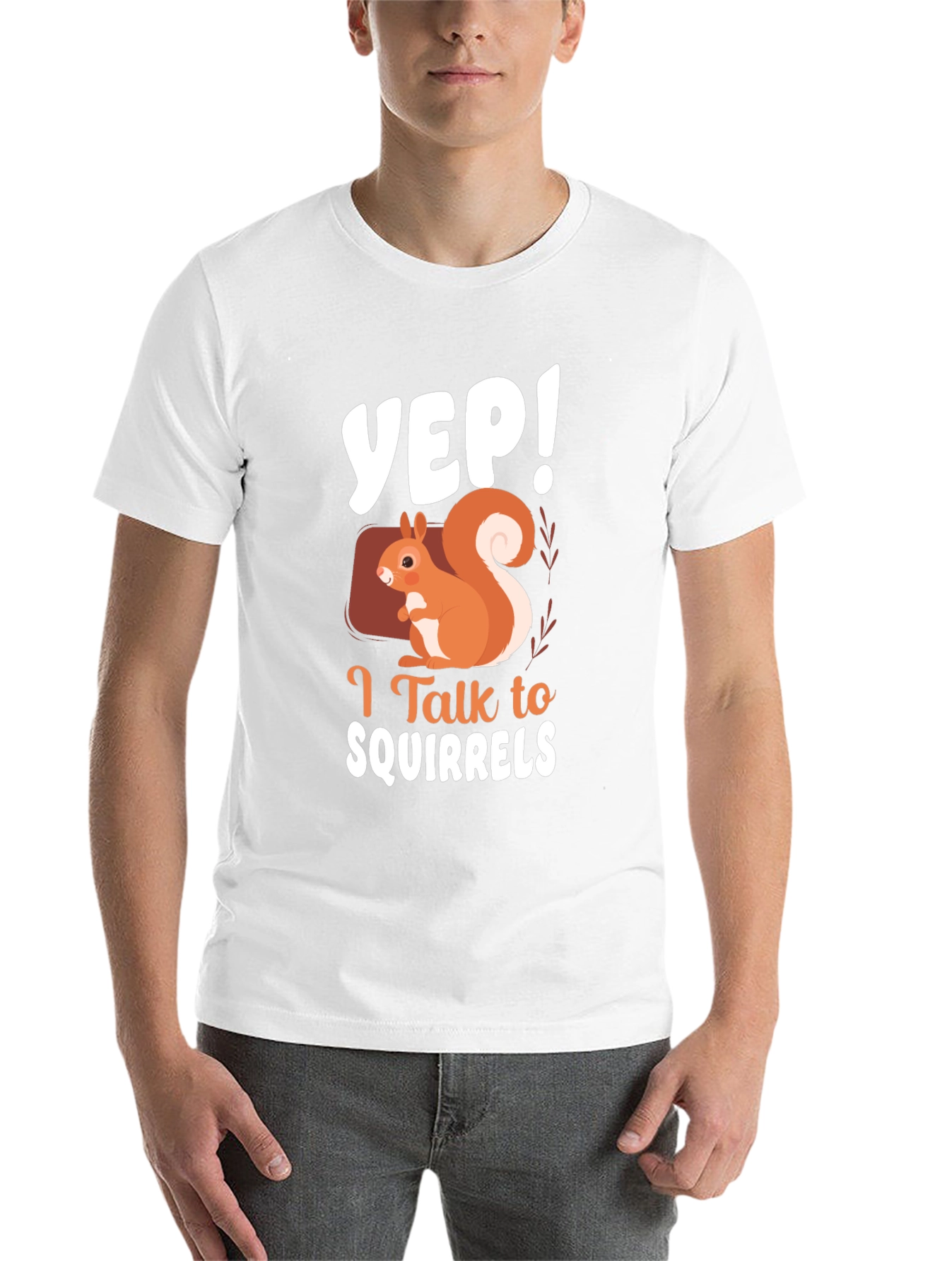 Black Yep! I Talk to Squirrels T-Shirt Funny Squirrel Lover Tee view 14