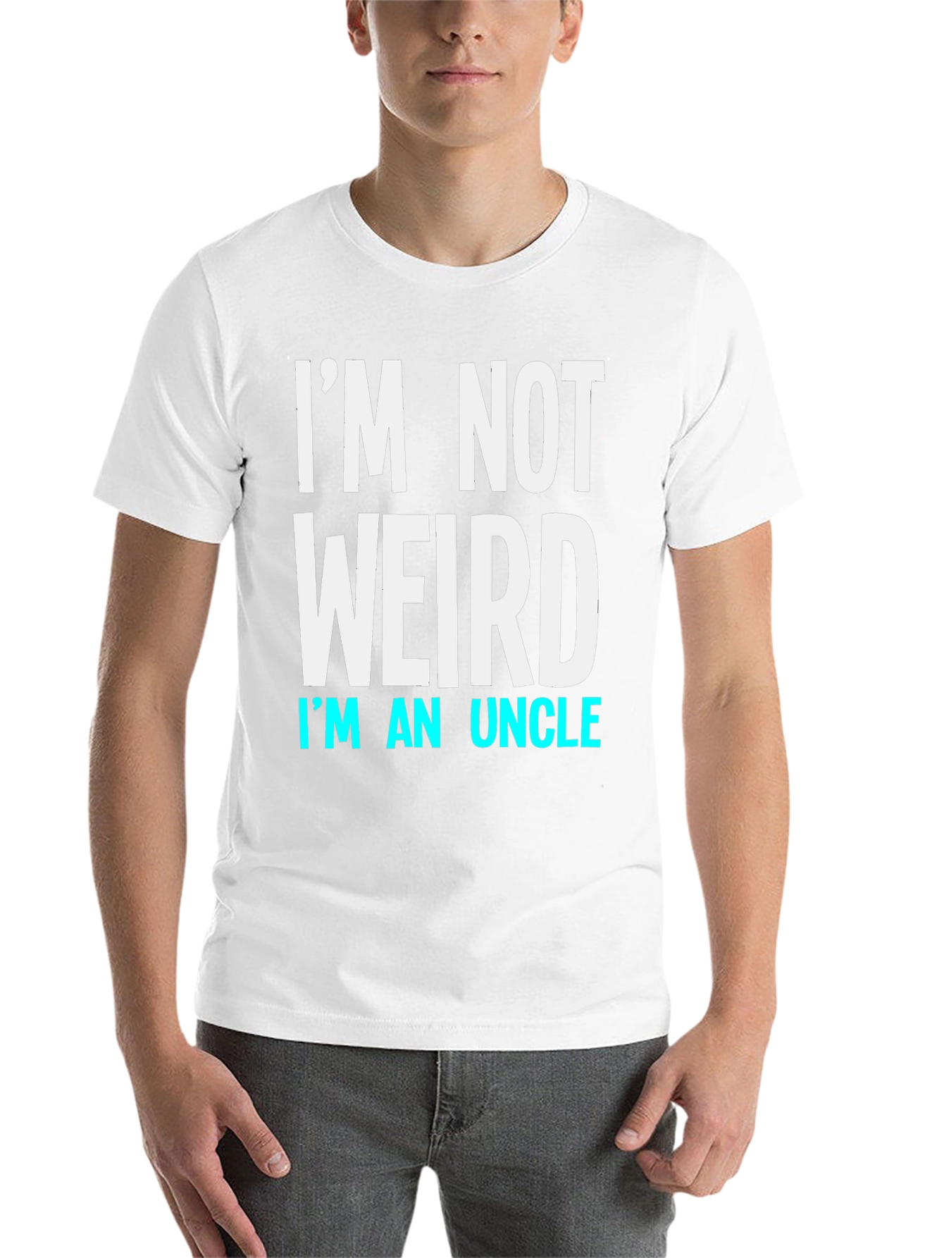 Black I'm Not Weird I'm An Uncle T-Shirt view 14