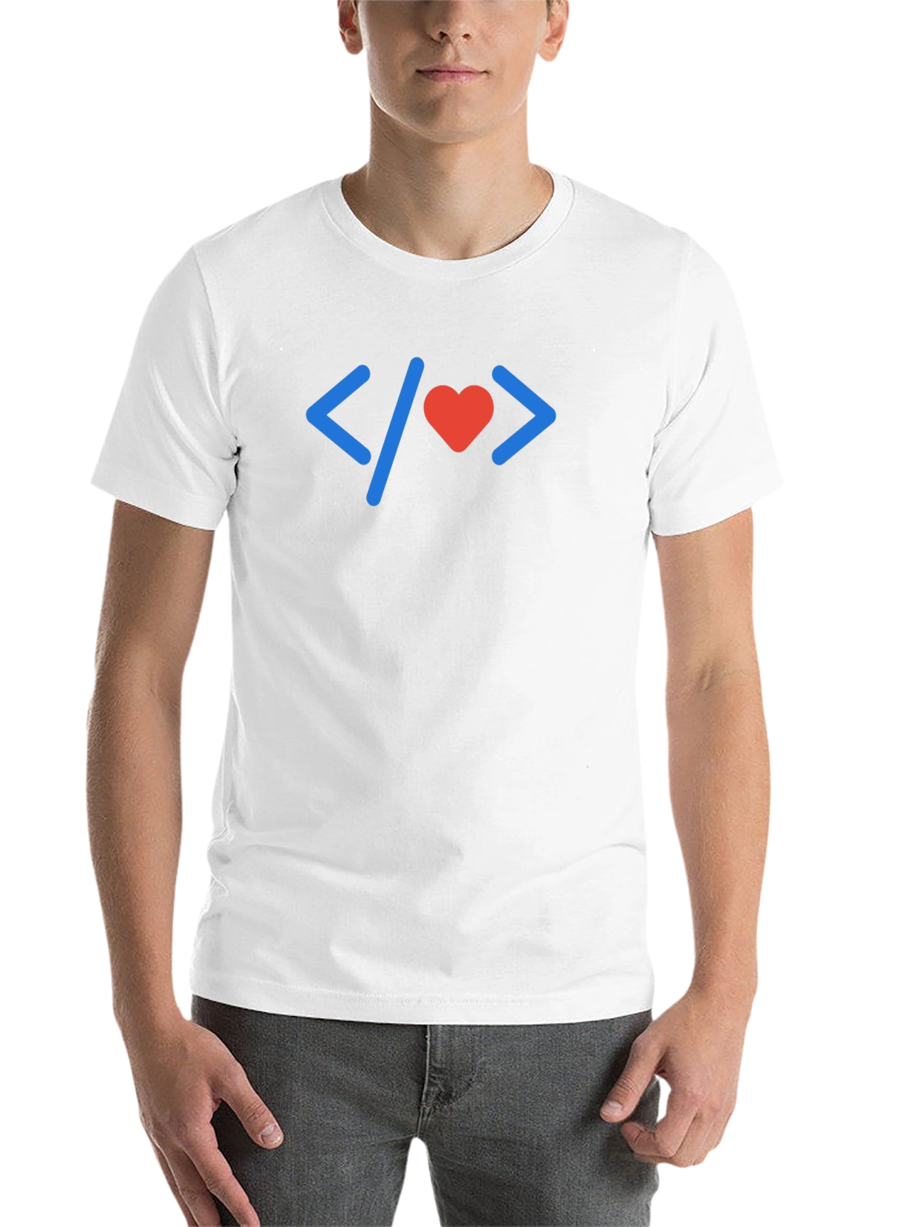 Black Programmer Love T-Shirt - Coding with Heart view 14