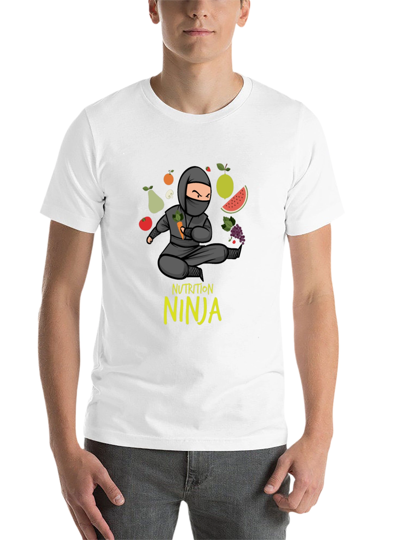 Black Nutrition Ninja T-Shirt - Healthy Eating Tee view 14