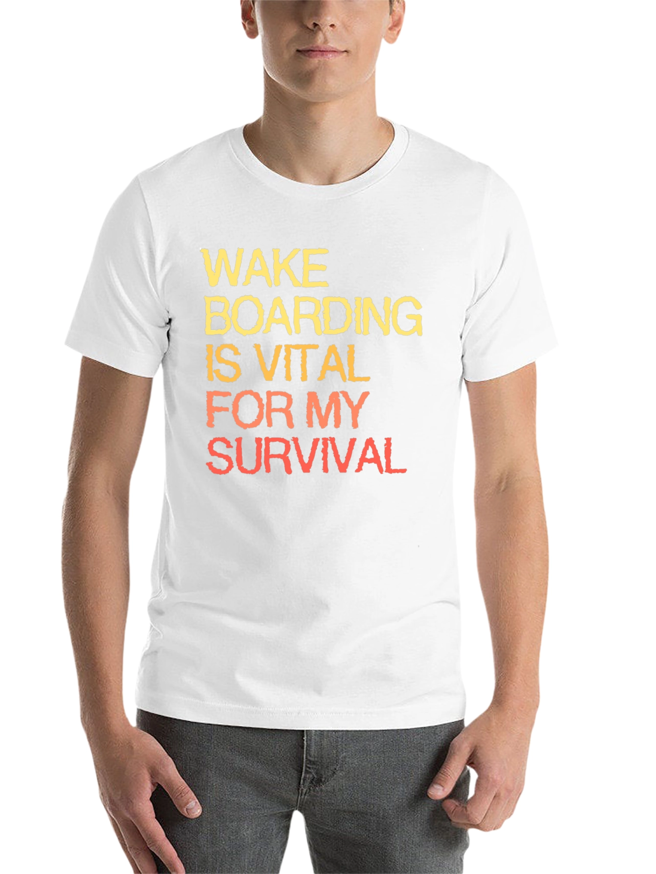 Black Wakeboarding is Vital T-Shirt view 14