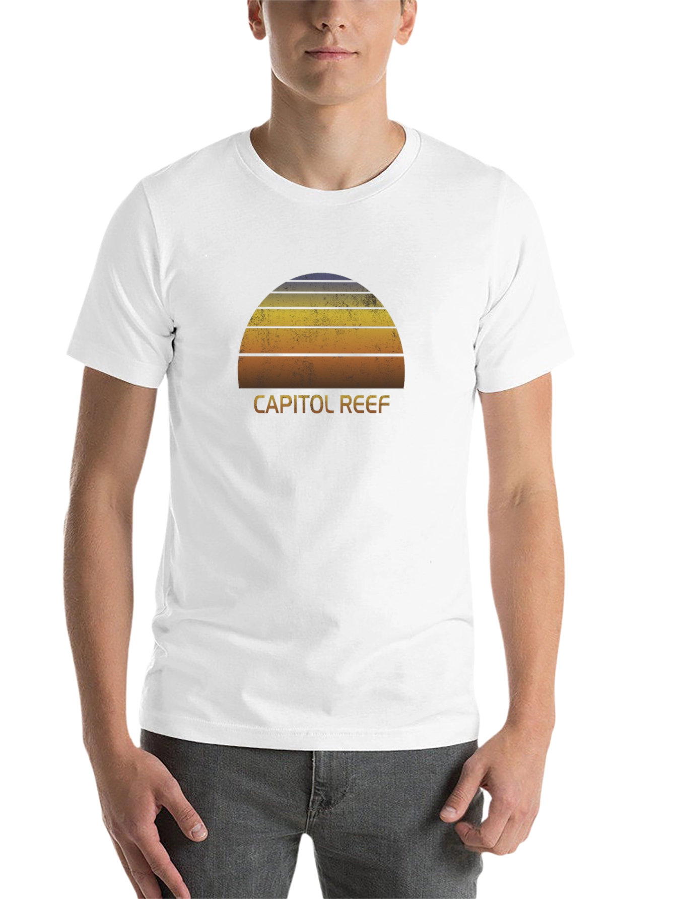 Black Capitol Reef Sunset Graphic Tee - Vintage Style view 14