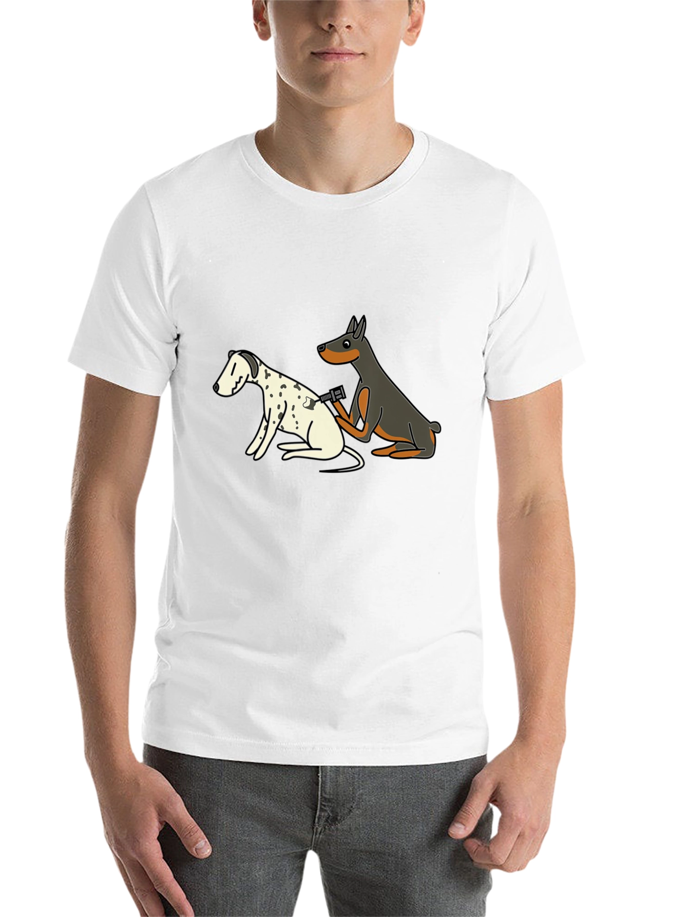 Black Dog Tattoo Artist Graphic T-Shirt view 14