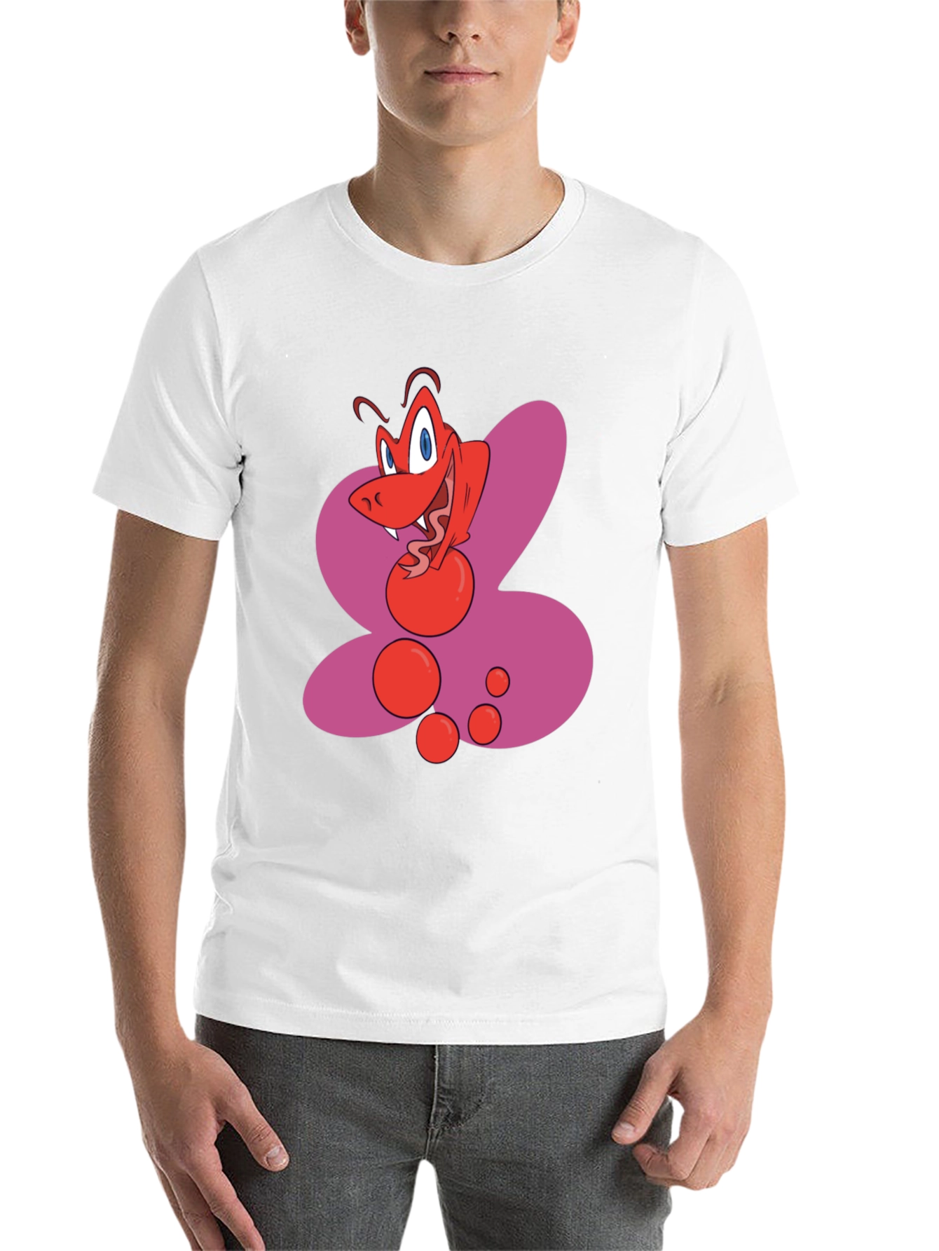 Black Cartoon Ant Graphic Black T-Shirt view 14