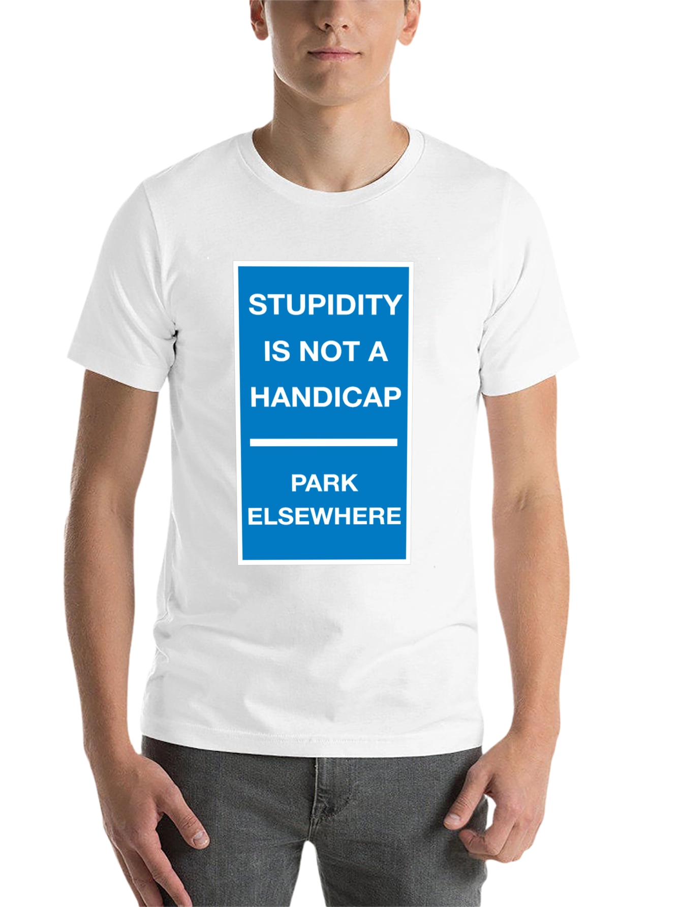 Black Stupidity Is Not a Handicap Graphic Tee view 14