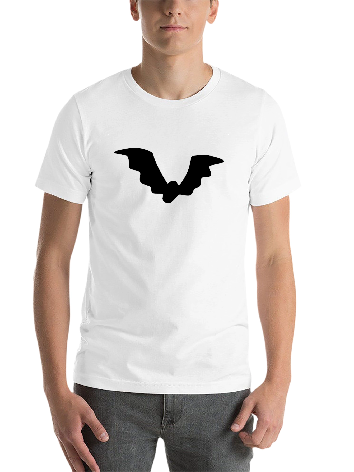 Black Black Bat Graphic Tee - Halloween Style view 14