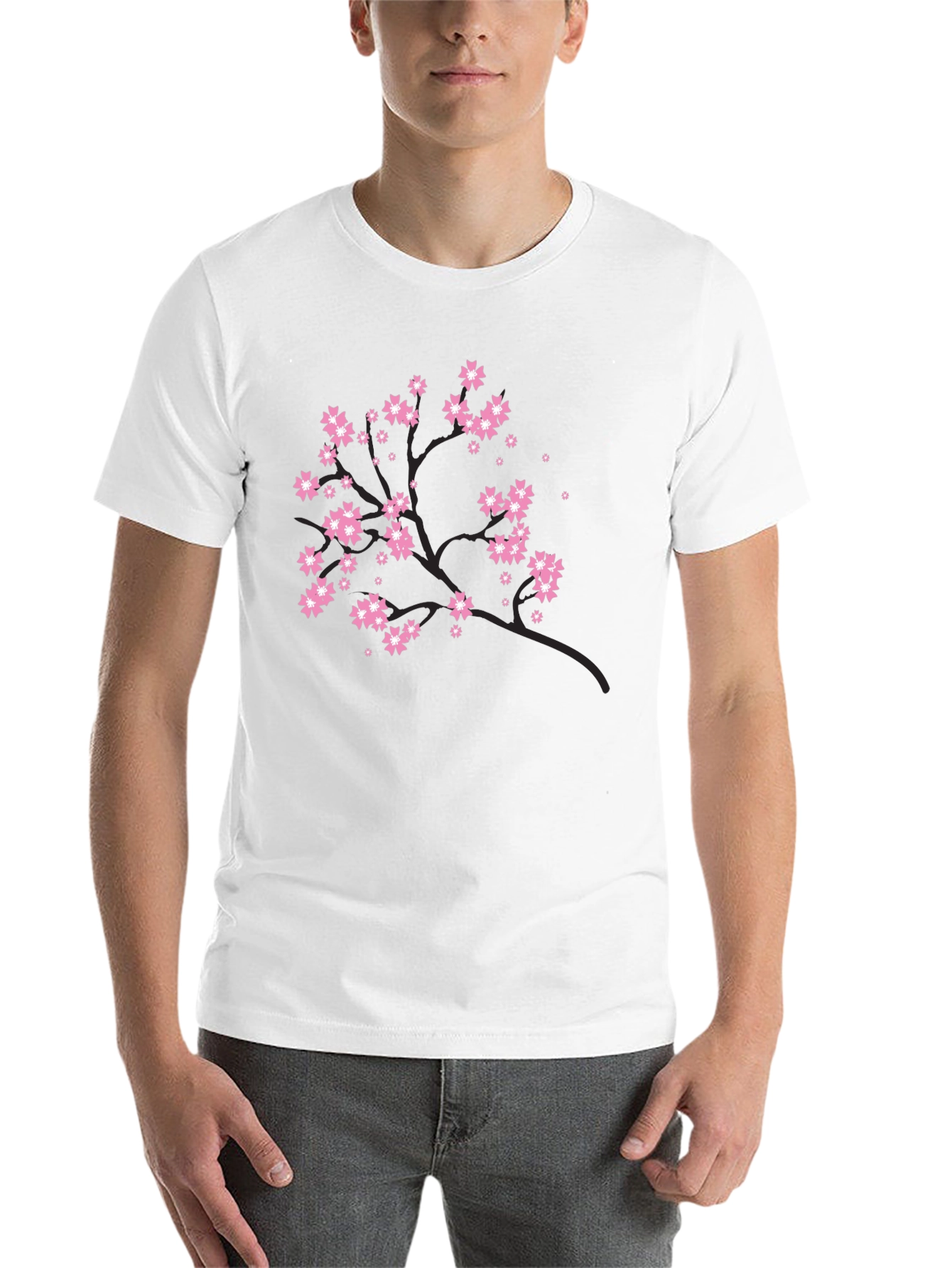 Black Blossom Tree Graphic Tee - Black view 14