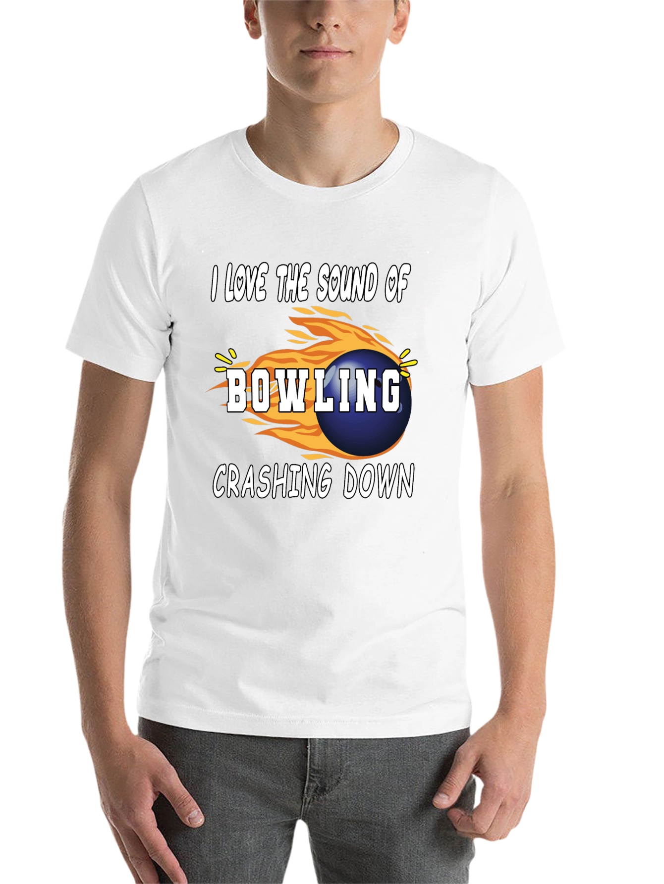Black Bowling Lover Graphic T-Shirt view 14