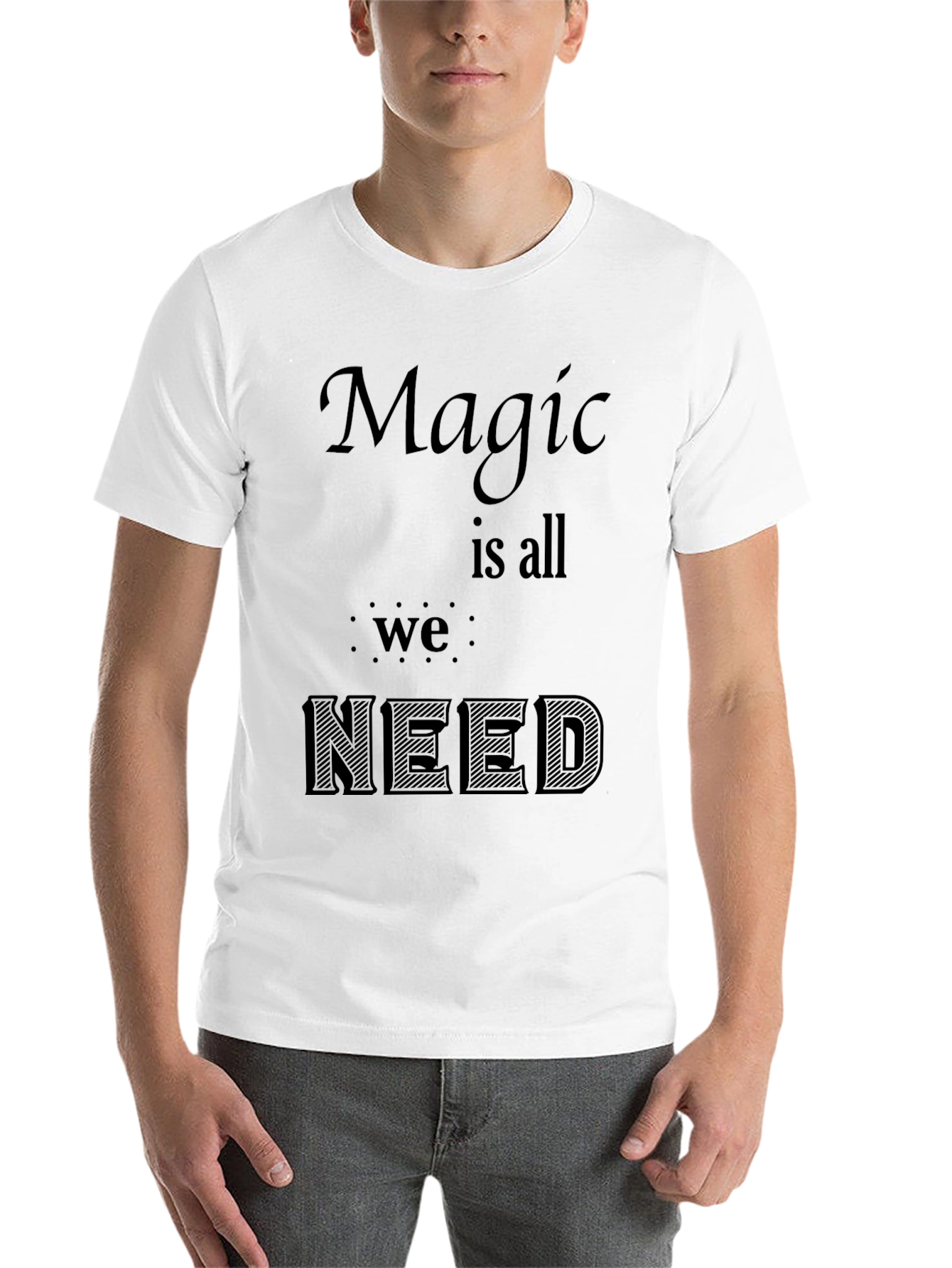 Black Magic is All We Need - Graphic Black T-Shirt view 14