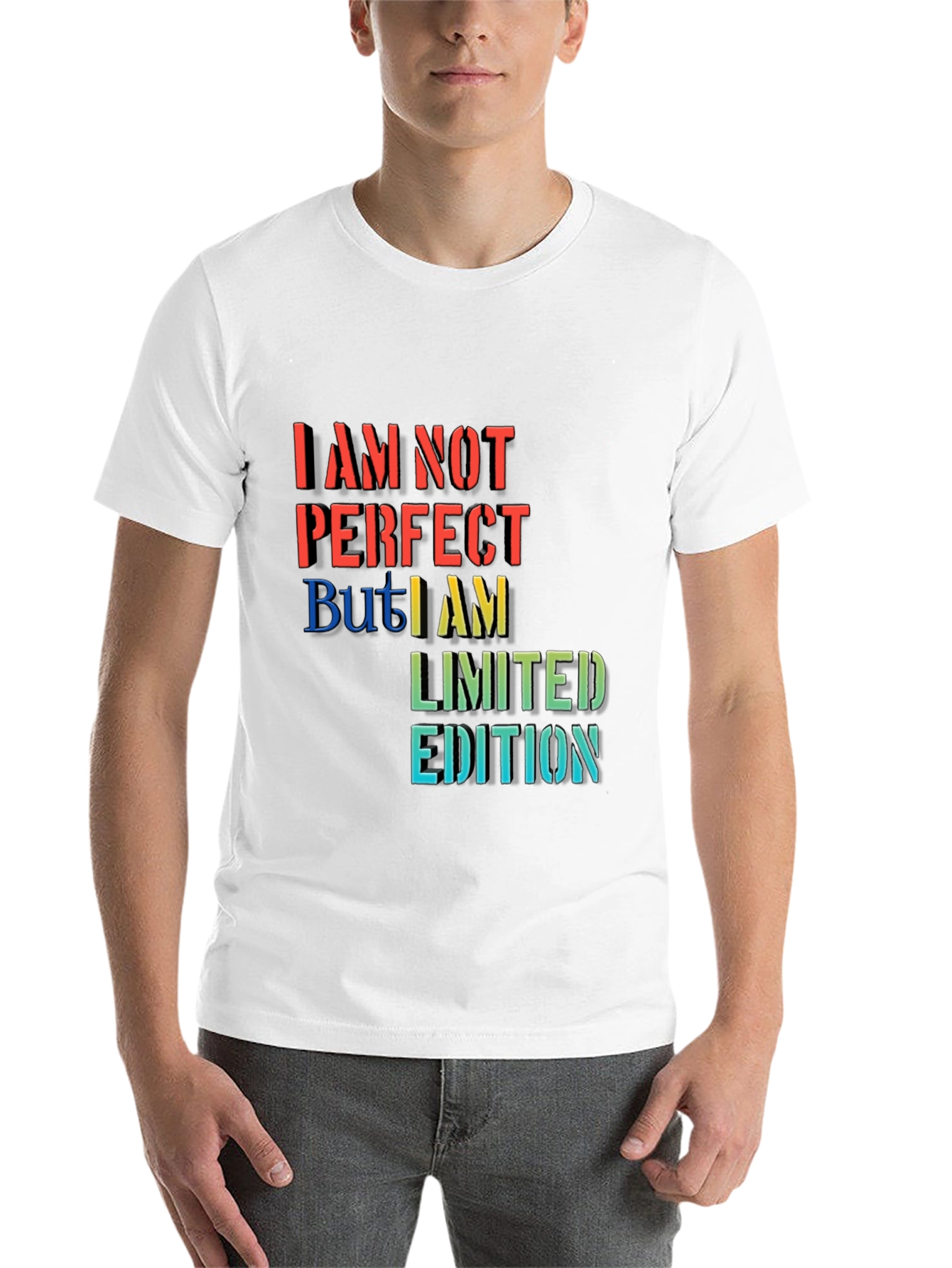 Black Limited Edition Graphic Tee - I AM NOT PERFECT view 14