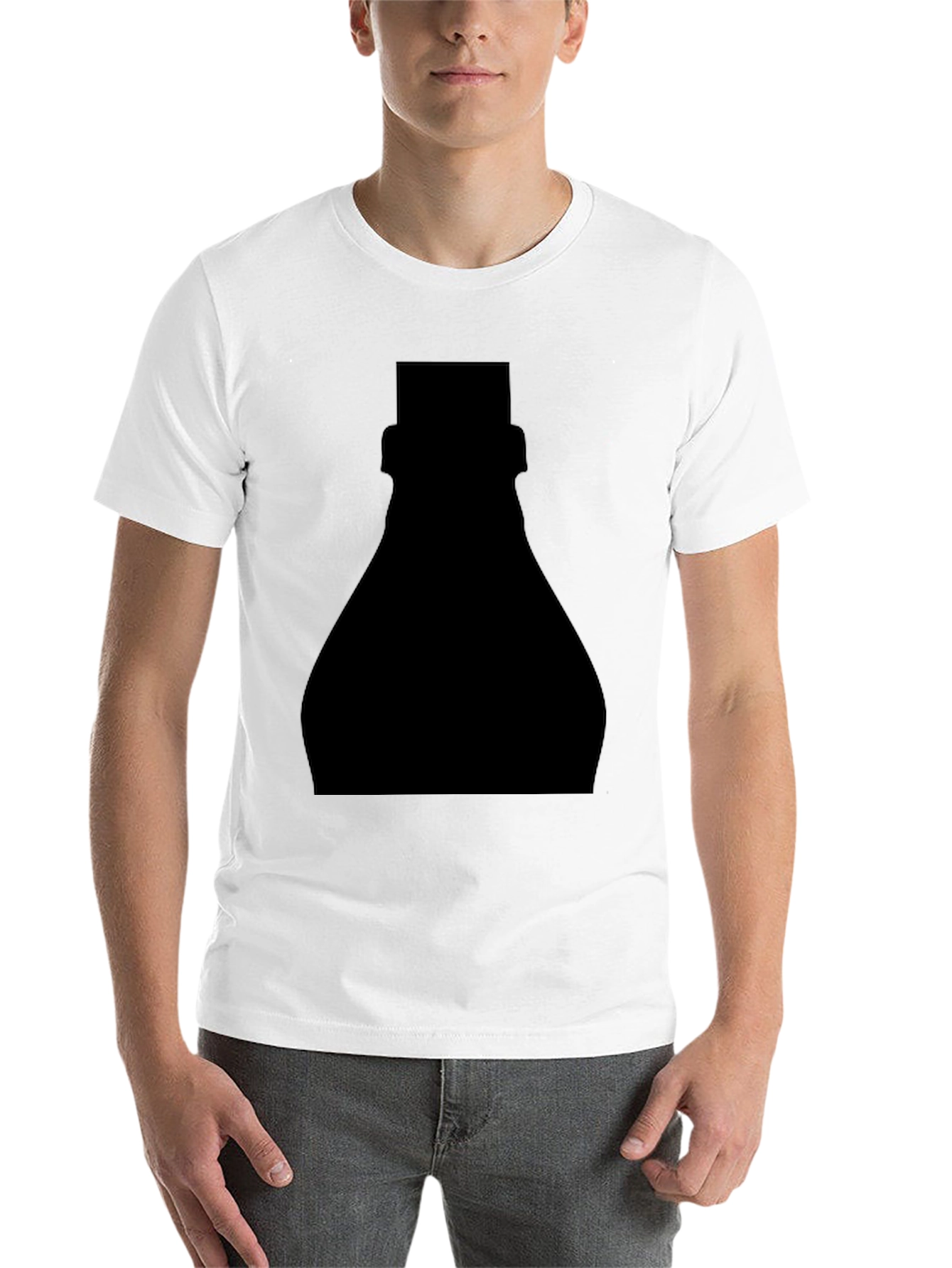 Black Mystery Silhouette Graphic Tee - Black view 14