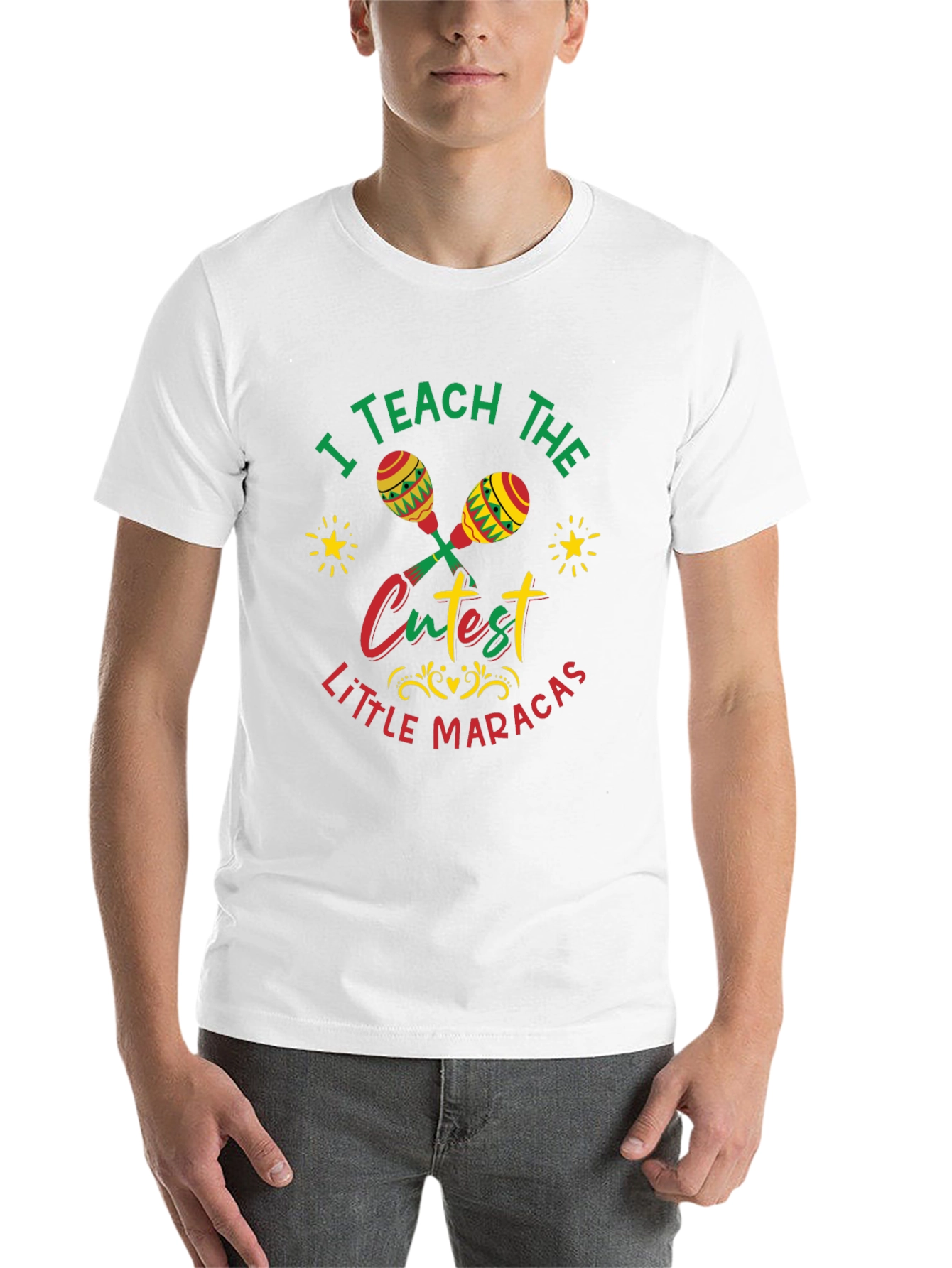 Black Cute Maracas Teacher T-Shirt view 14
