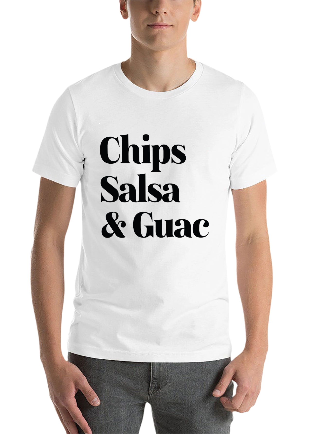 Black Chips Salsa & Guac Black Graphic T-Shirt view 14