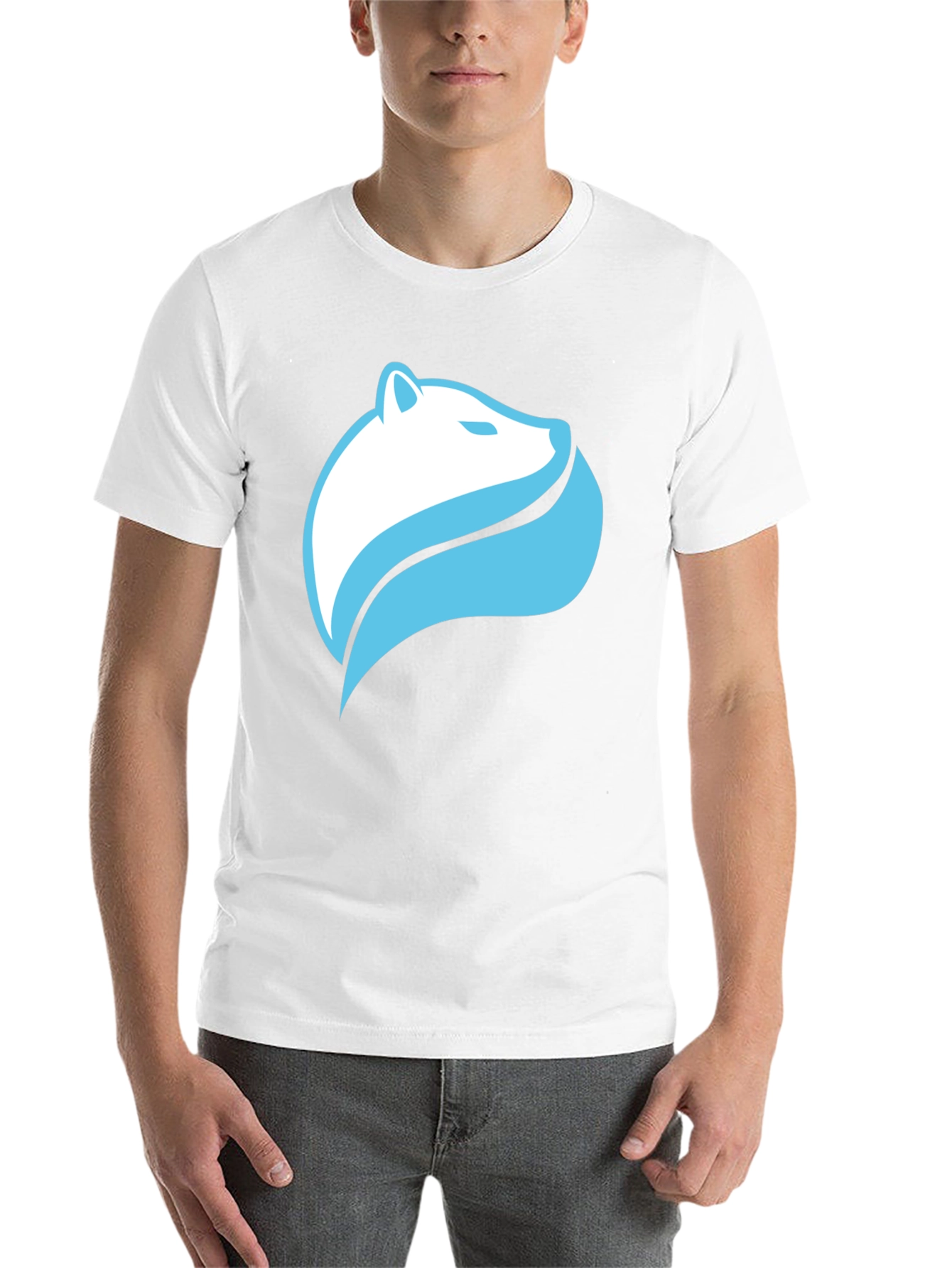 Black Cool Graphic Tee - Stylized Polar Bear Design view 14