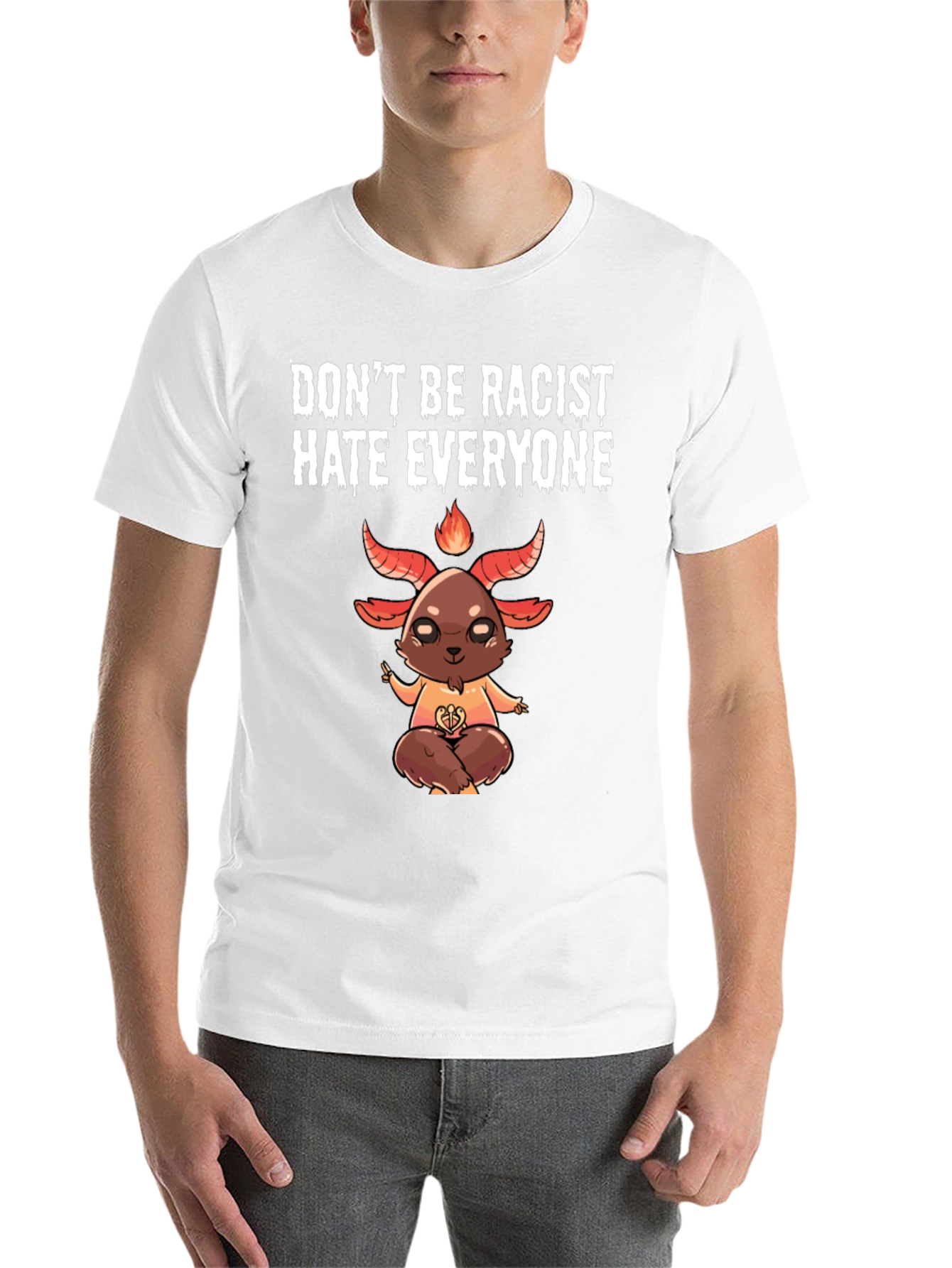 Black Don't Be Racist Hate Everyone Graphic Tee view 14