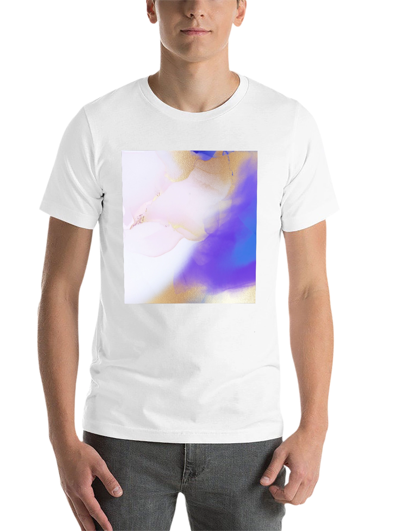 Black Abstract Art Black T-Shirt - Unique Design view 14