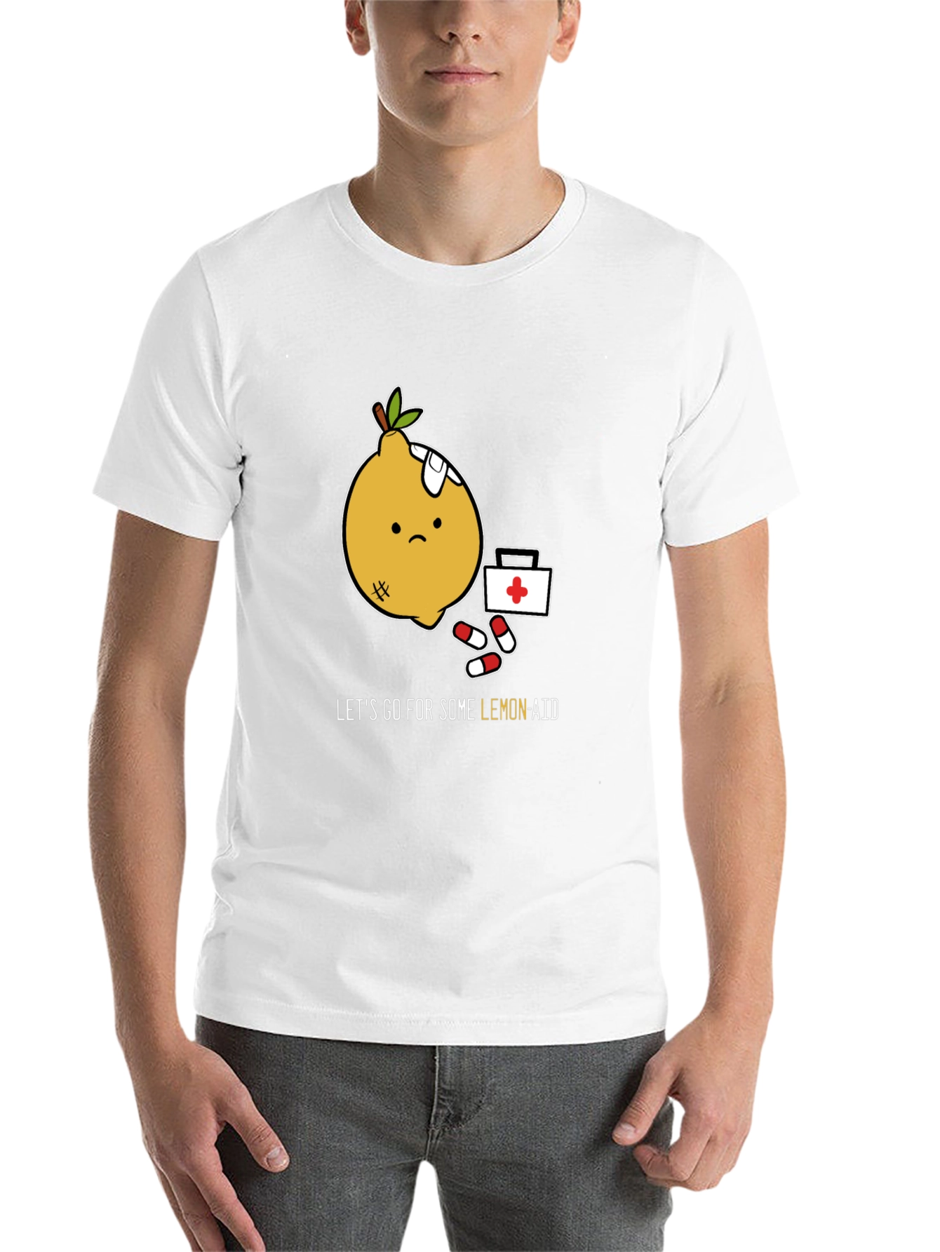 Black Funny Lemon Aid T-Shirt - Get Well Soon view 14