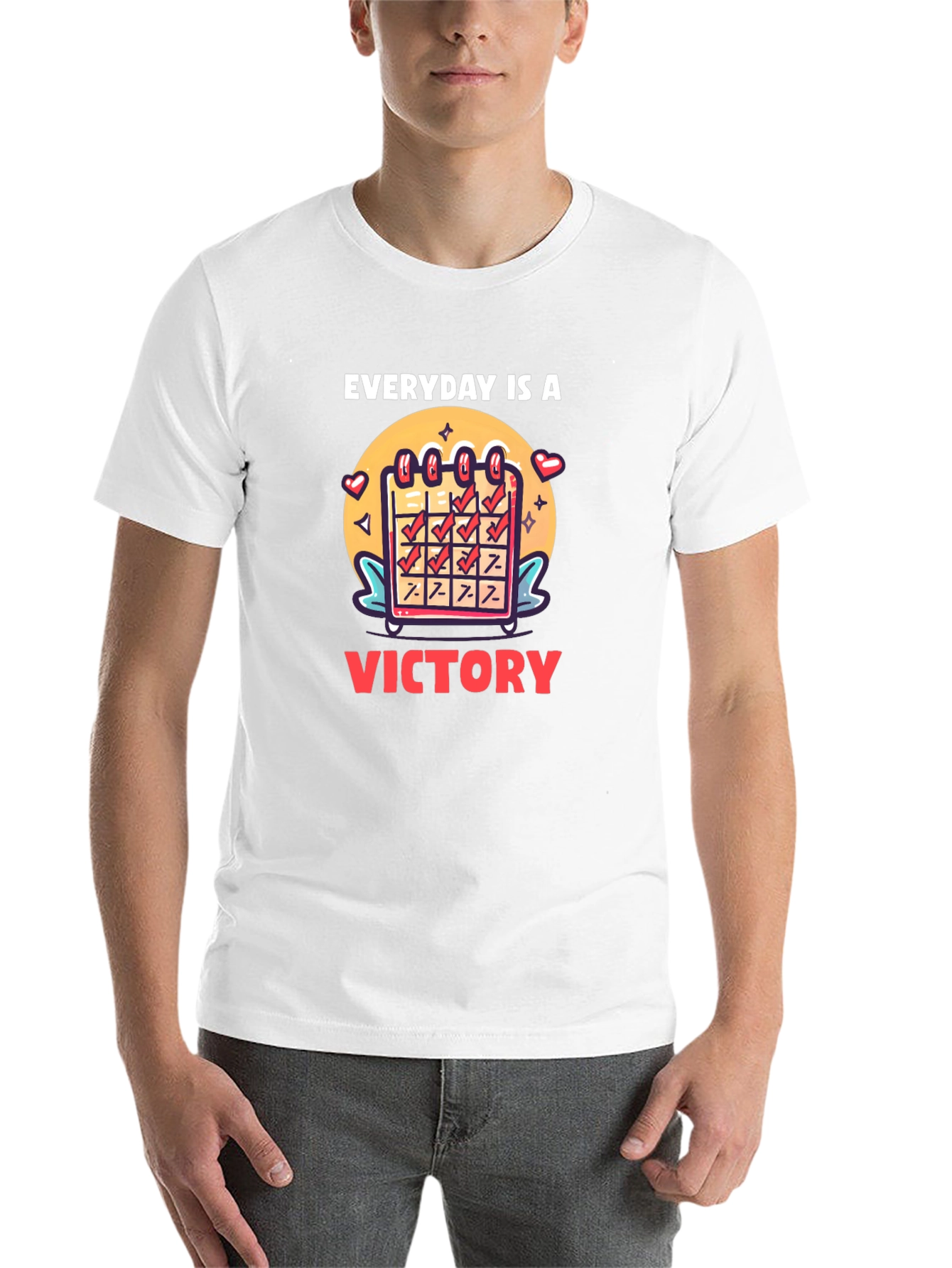 Black Everyday is a Victory Graphic Tee - Motivational T-Shirt view 14
