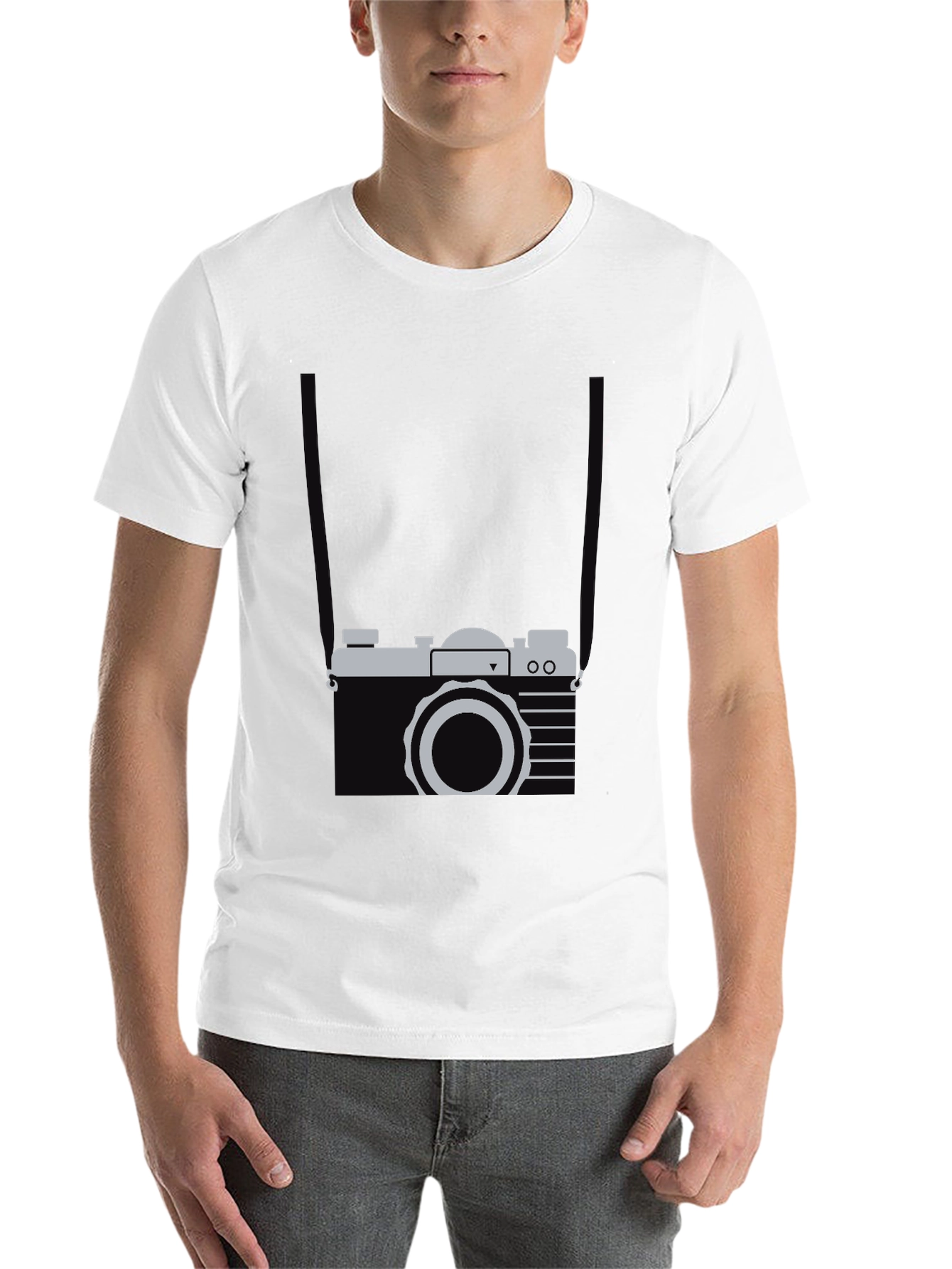 Black Retro Camera Graphic Tee - Cool Casual Style view 14