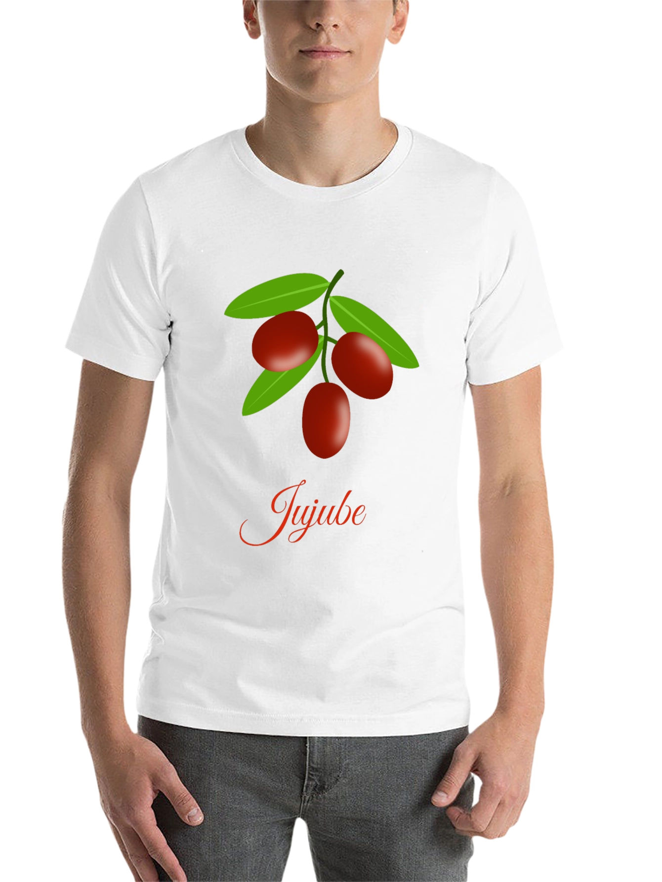 Black Jujube Fruit Graphic Black T-Shirt view 14