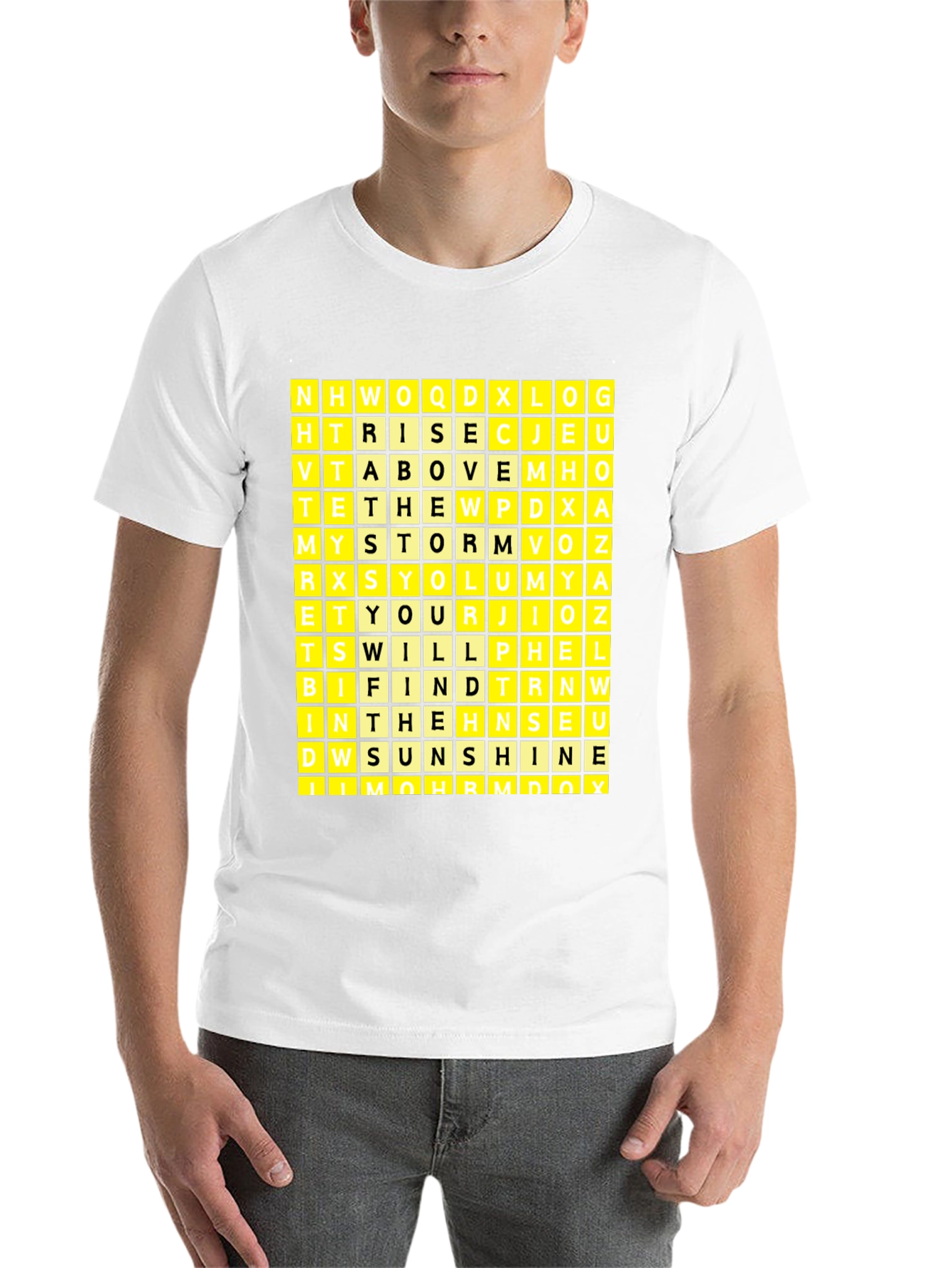 Word Search Puzzle Graphic T-Shirt - 14