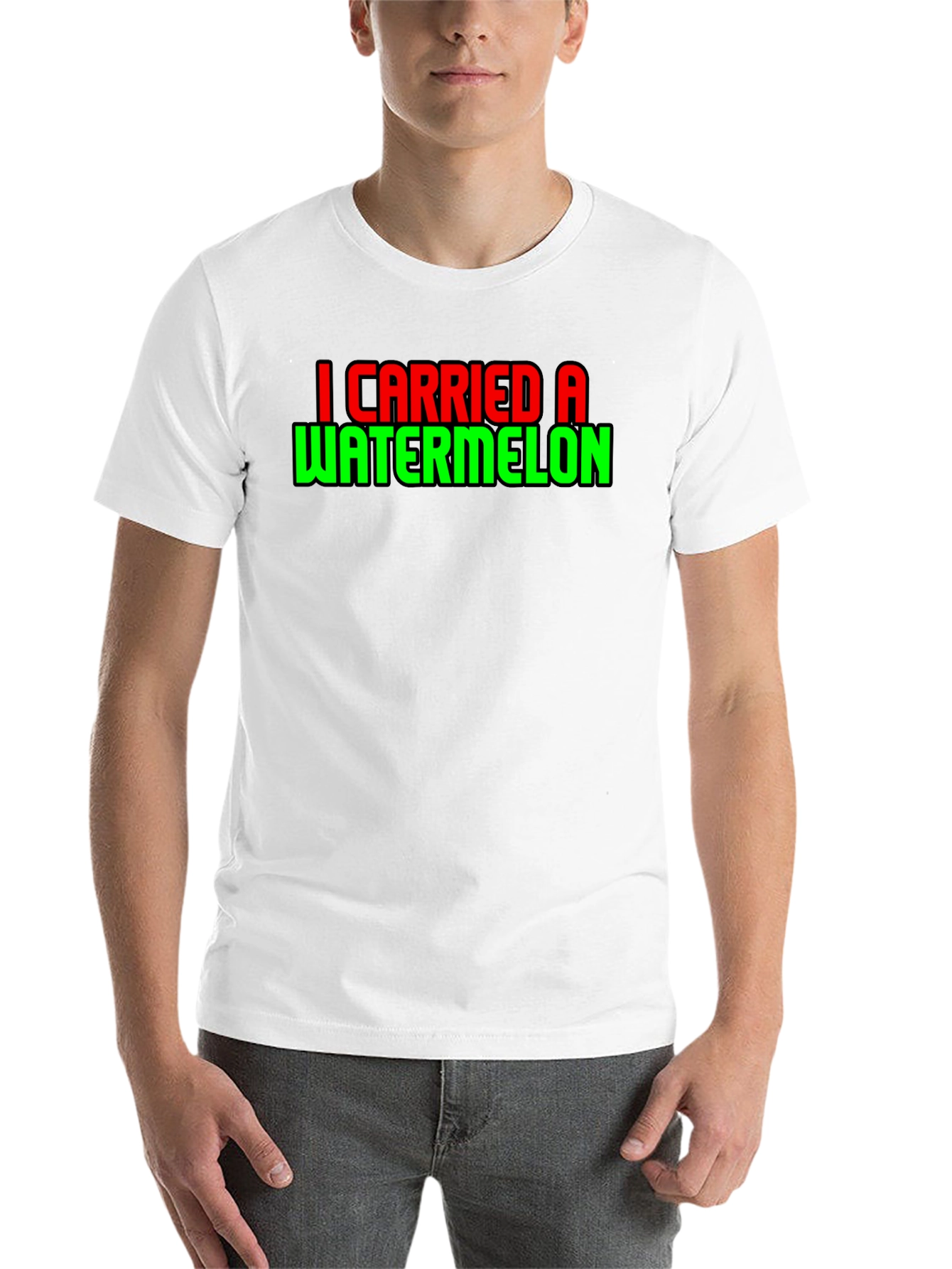 Black I Carried a Watermelon T-Shirt Funny Dance Movie Tee view 14