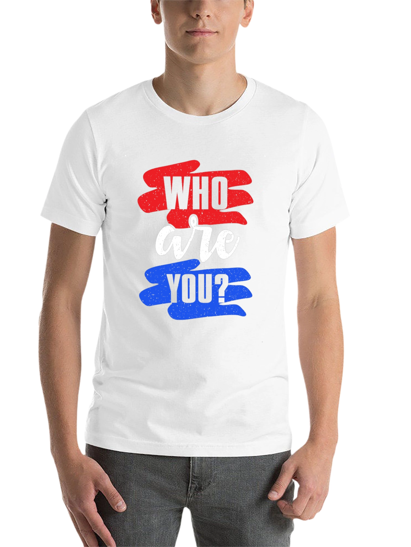 Black Who Are You Graphic Tee view 14