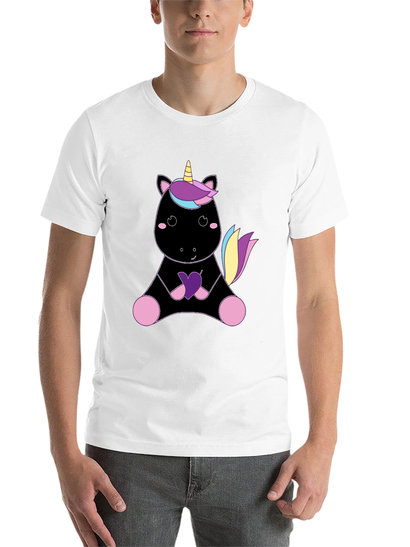 Unicorn Graphic Tee - Soft Cotton Blend - 14