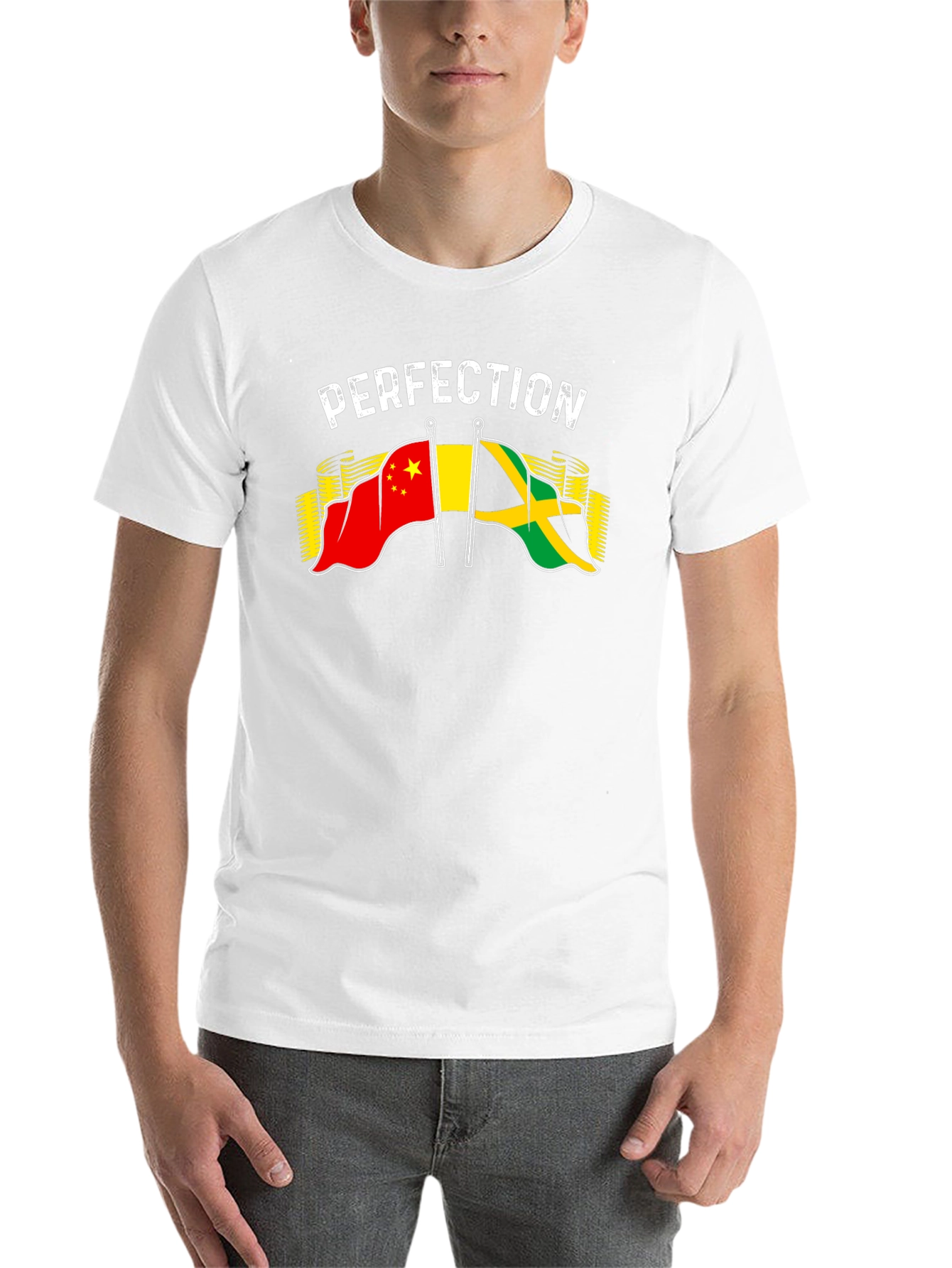 Perfection China Jamaica Flag Graphic T-Shirt - 14