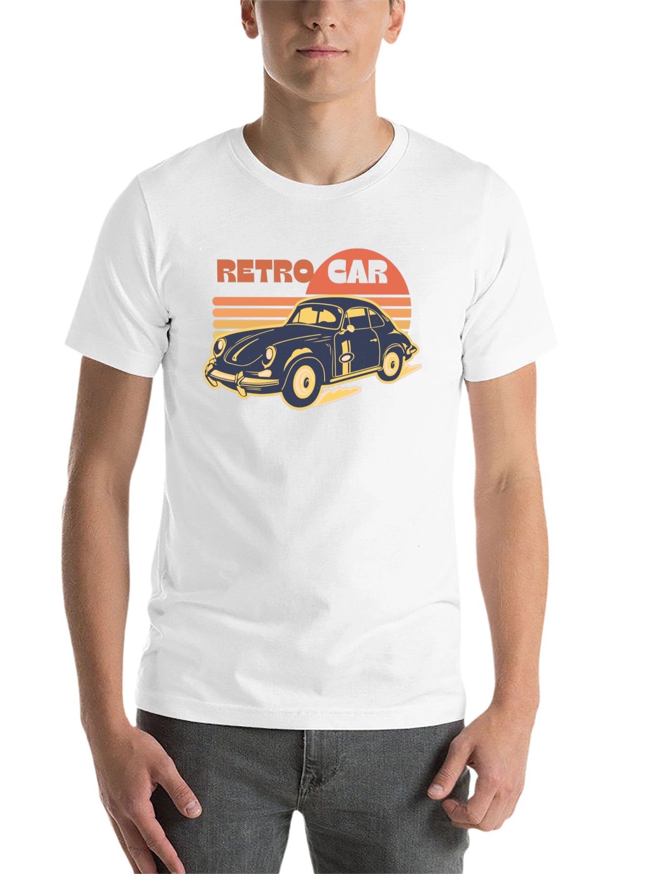 Retro Car Graphic Tee - Vintage Style T-Shirt - 14