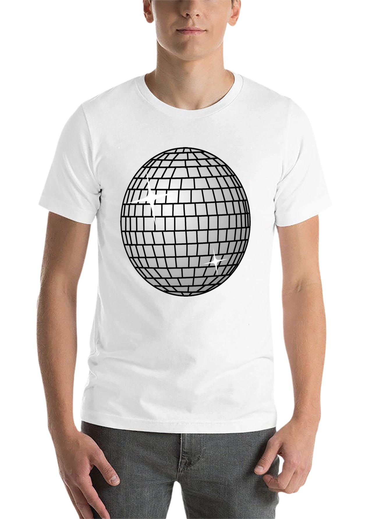 Black Disco Ball T-Shirt - Groovy Party Style! view 14