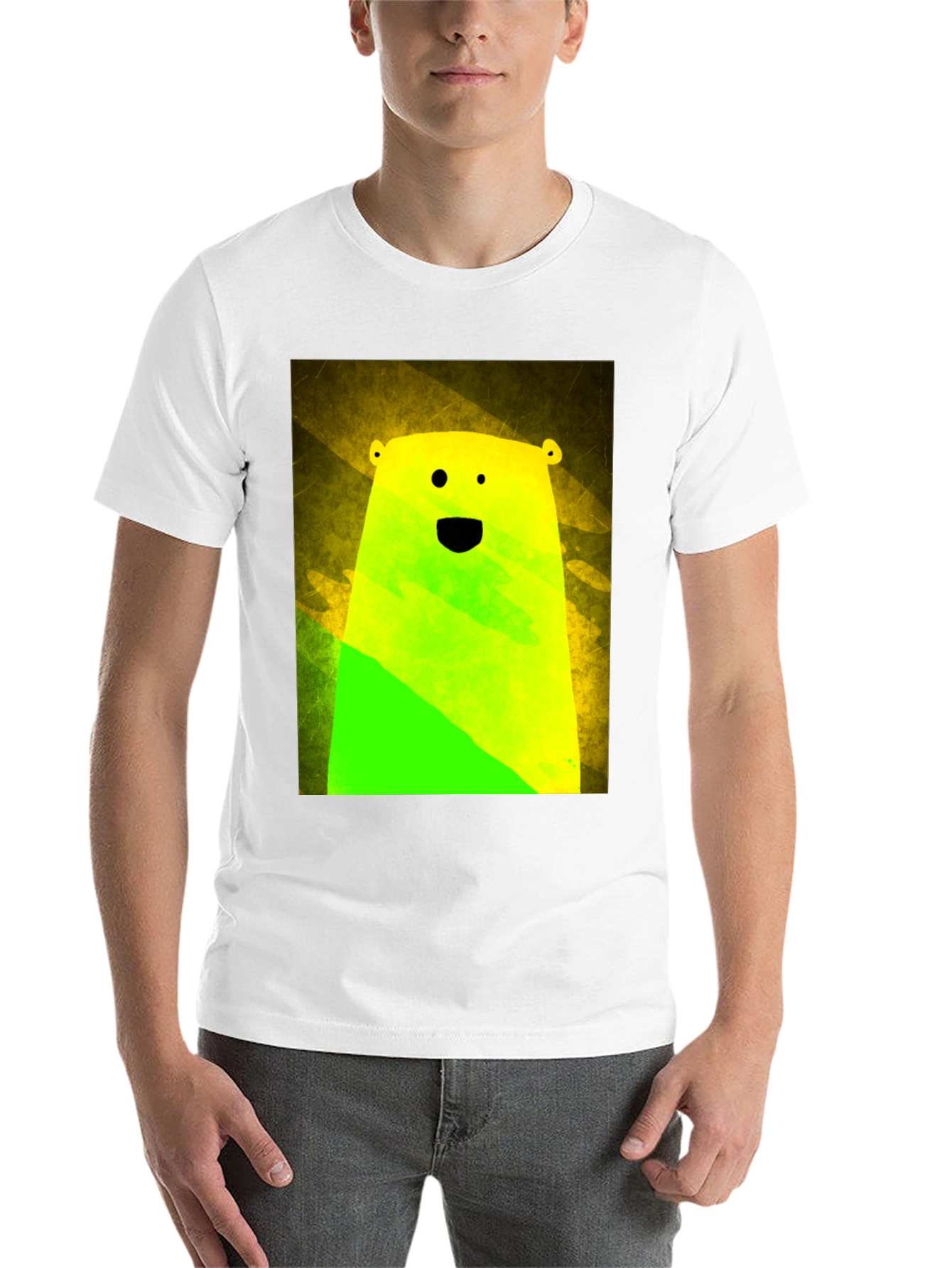 Black Vibrant Bear Graphic Tee - Unique Streetwear Style view 14