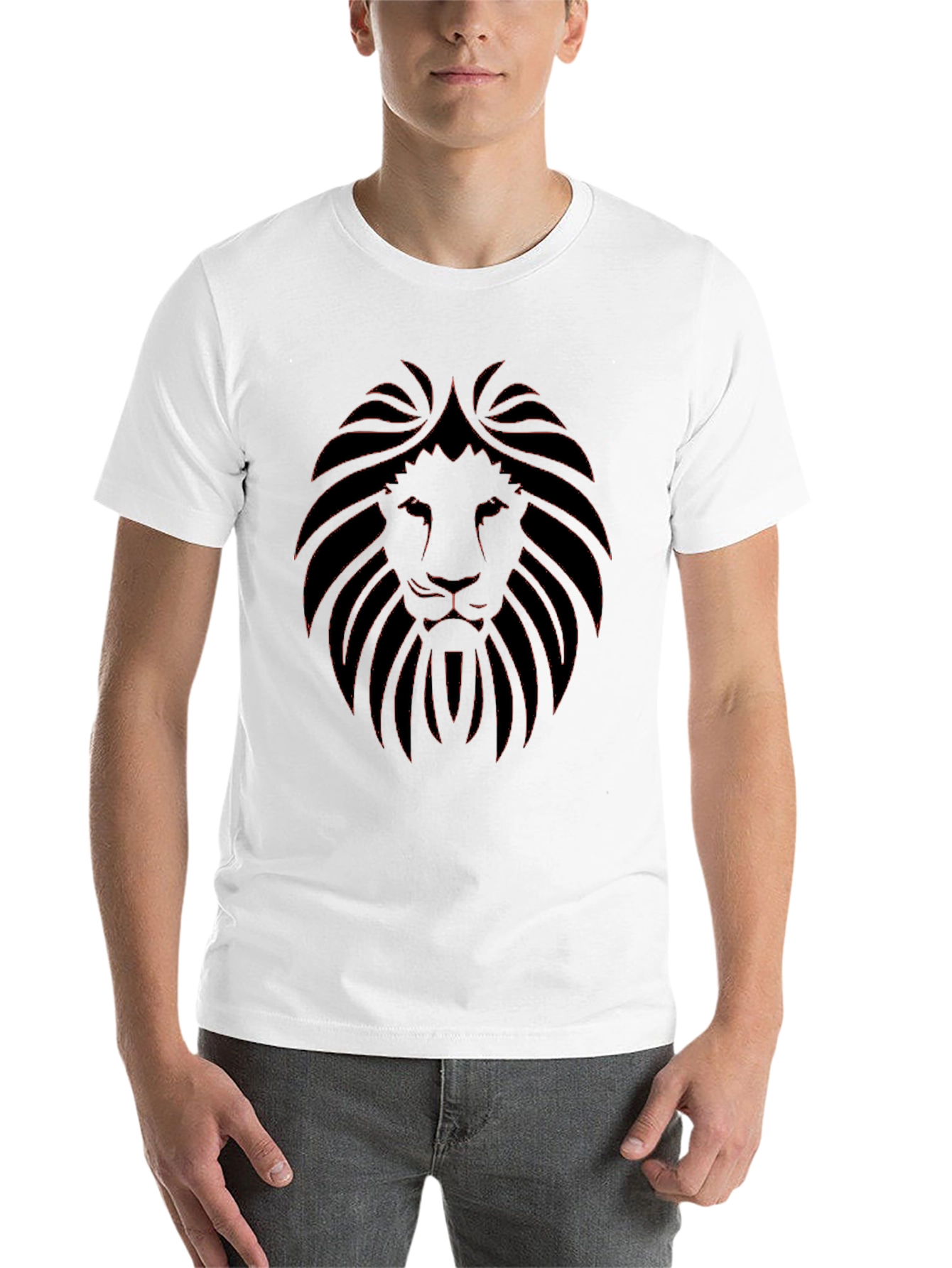 Black Lion Graphic Black T-Shirt - Bold & Stylish view 14