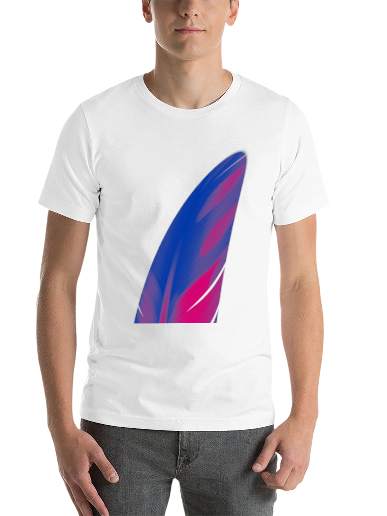 Black Surf Fin Graphic Tee - Black Cotton Blend view 14