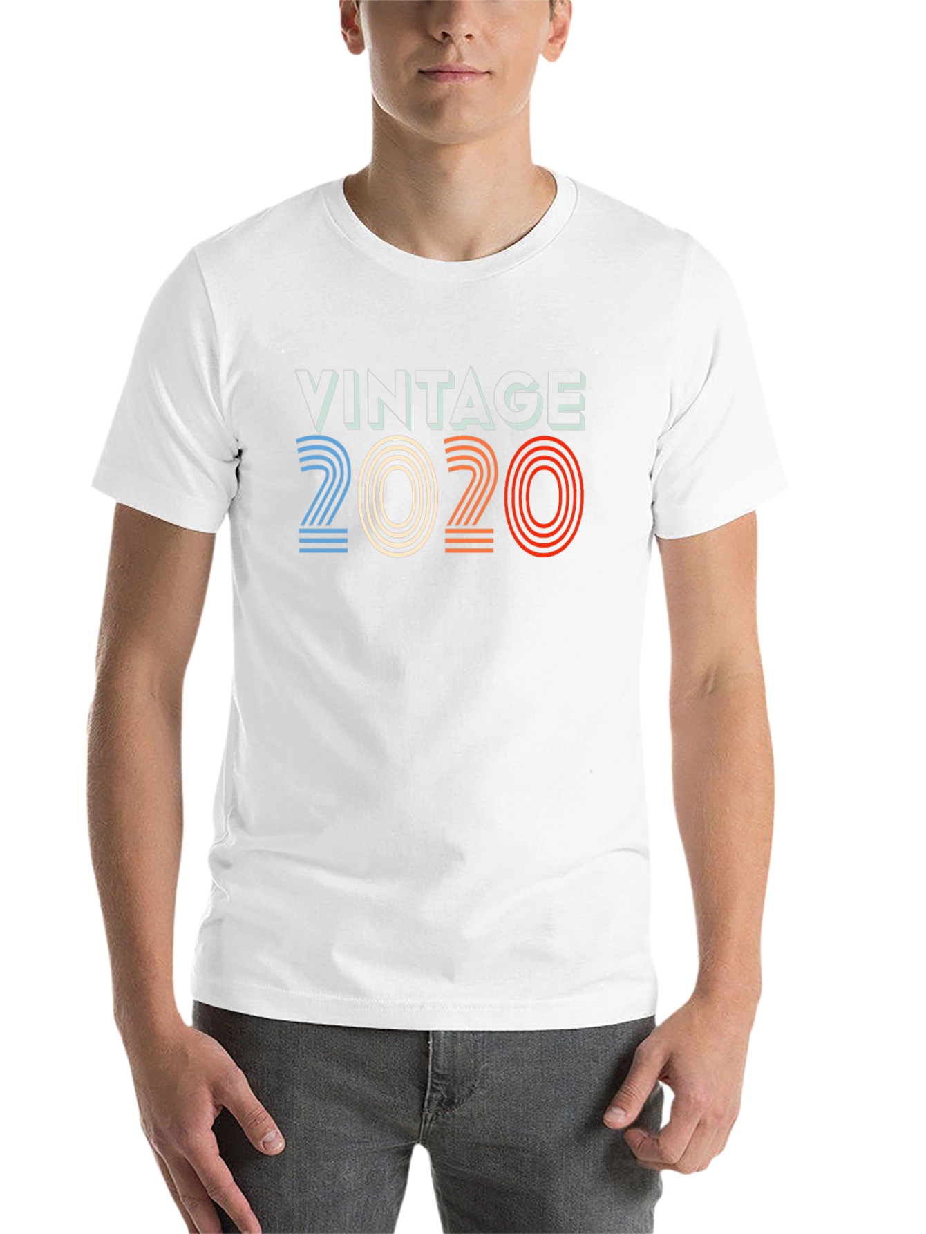 Black Vintage 2020 Graphic Tee - Retro Style view 14