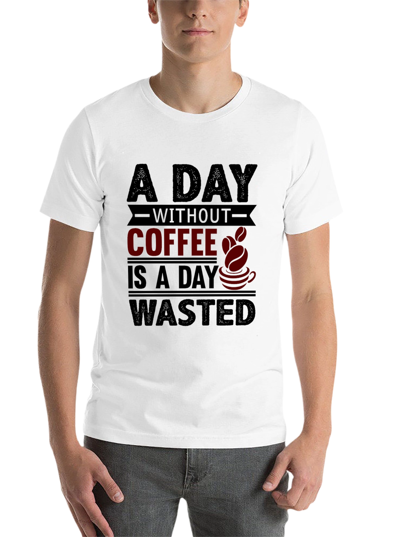 Black Coffee Lover T-Shirt - A Day Without Coffee is Wasted view 14